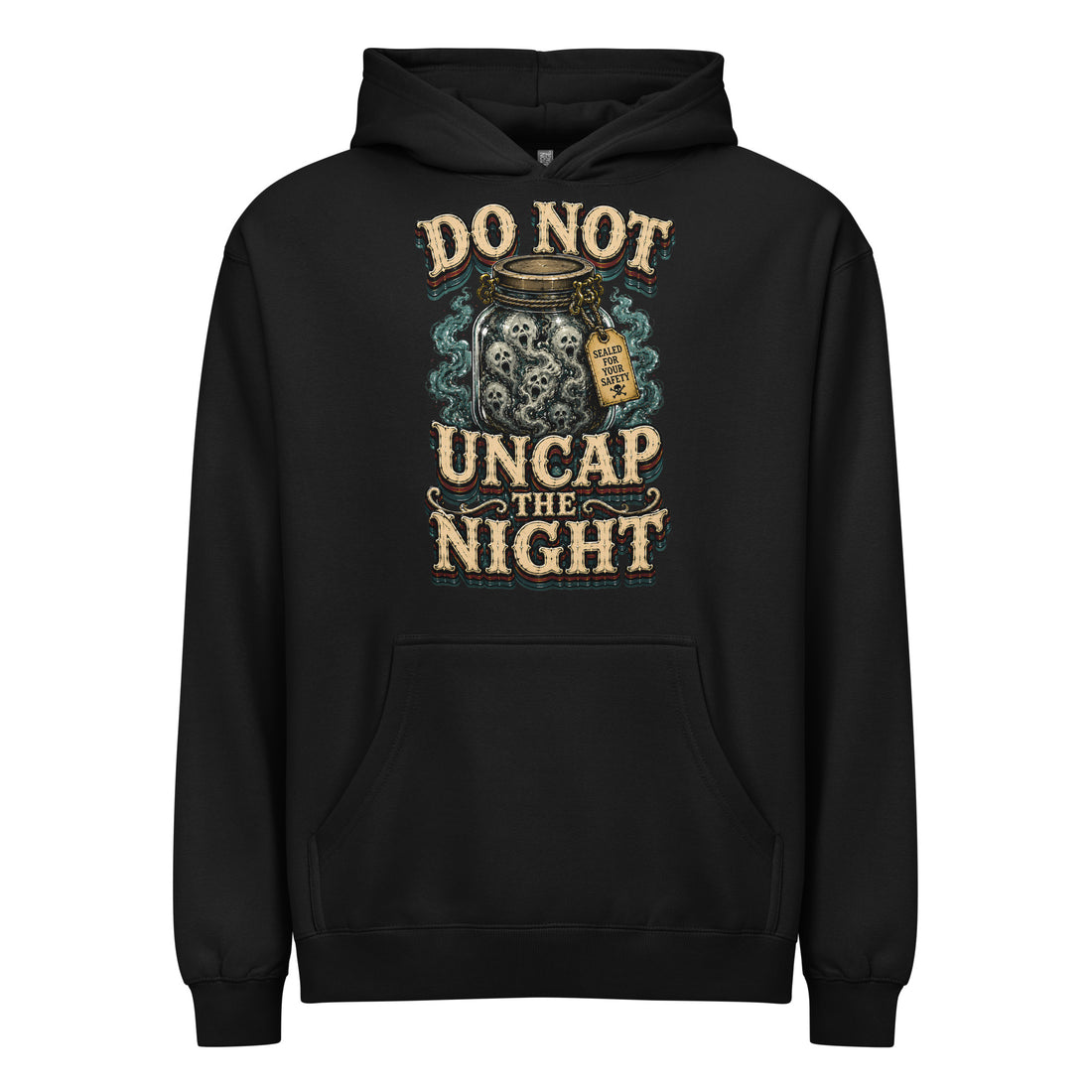 Do Not Uncap The Night Men's Box Hoodie - Gothic Horror & Mystery Pullover by printfluence.net