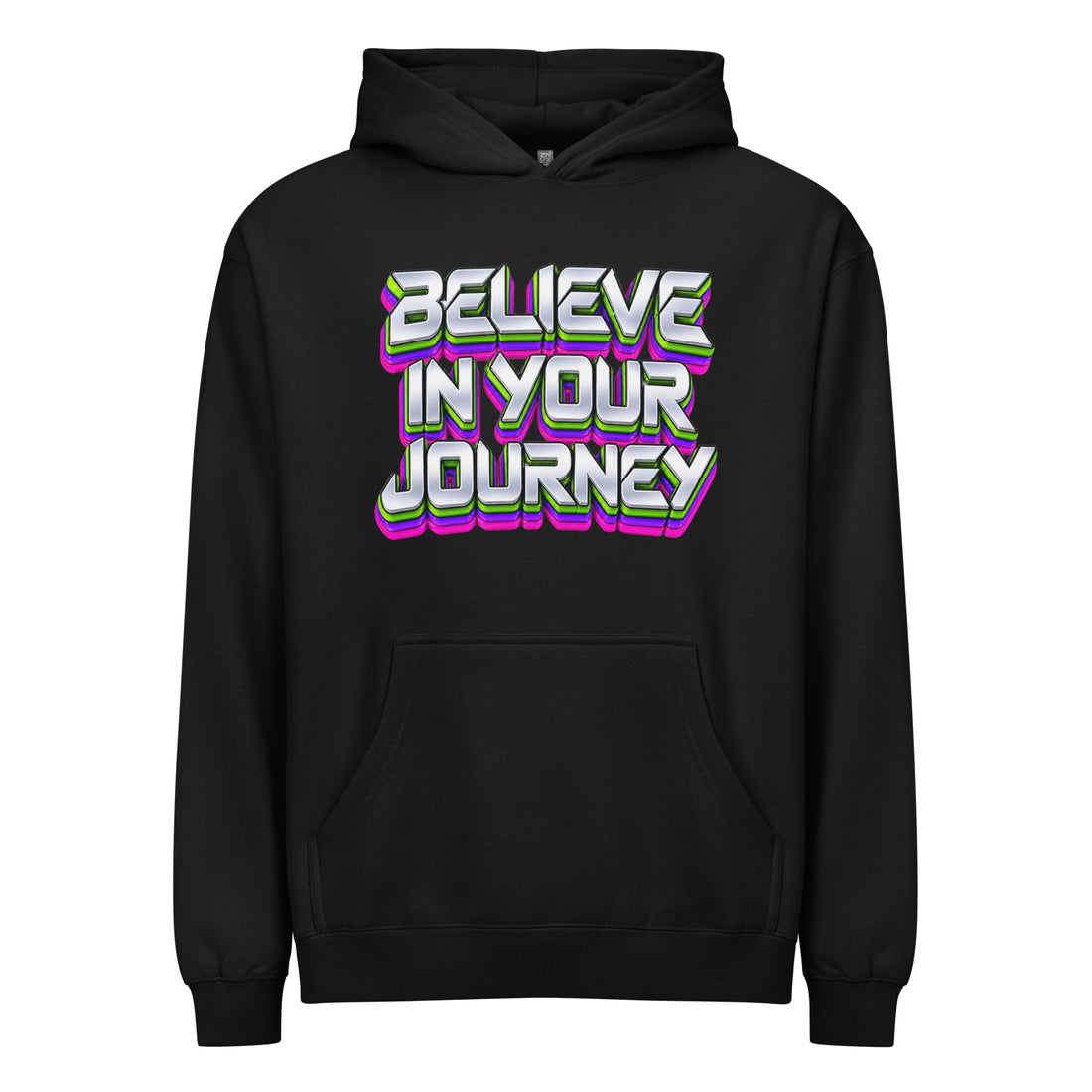 Inspirational Quotes Lovers | Men's Box Hoodie — BELIEVE IN YOUR JOURNEY by printfluence