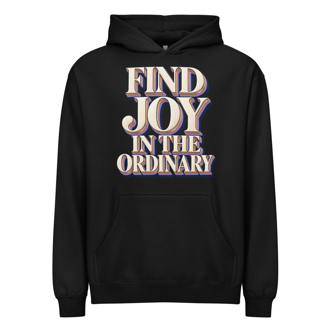Inspirational Quotes Lovers | Men's Box Hoodie — FIND JOY IN THE ORDINARY by printfluence
