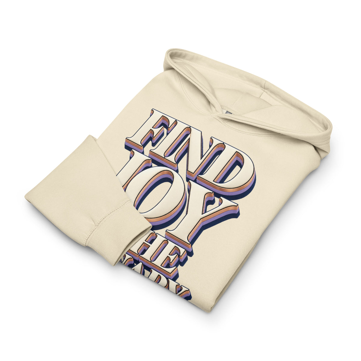 Inspirational Quotes Lovers | Men's Box Hoodie — FIND JOY IN THE ORDINARY by printfluence