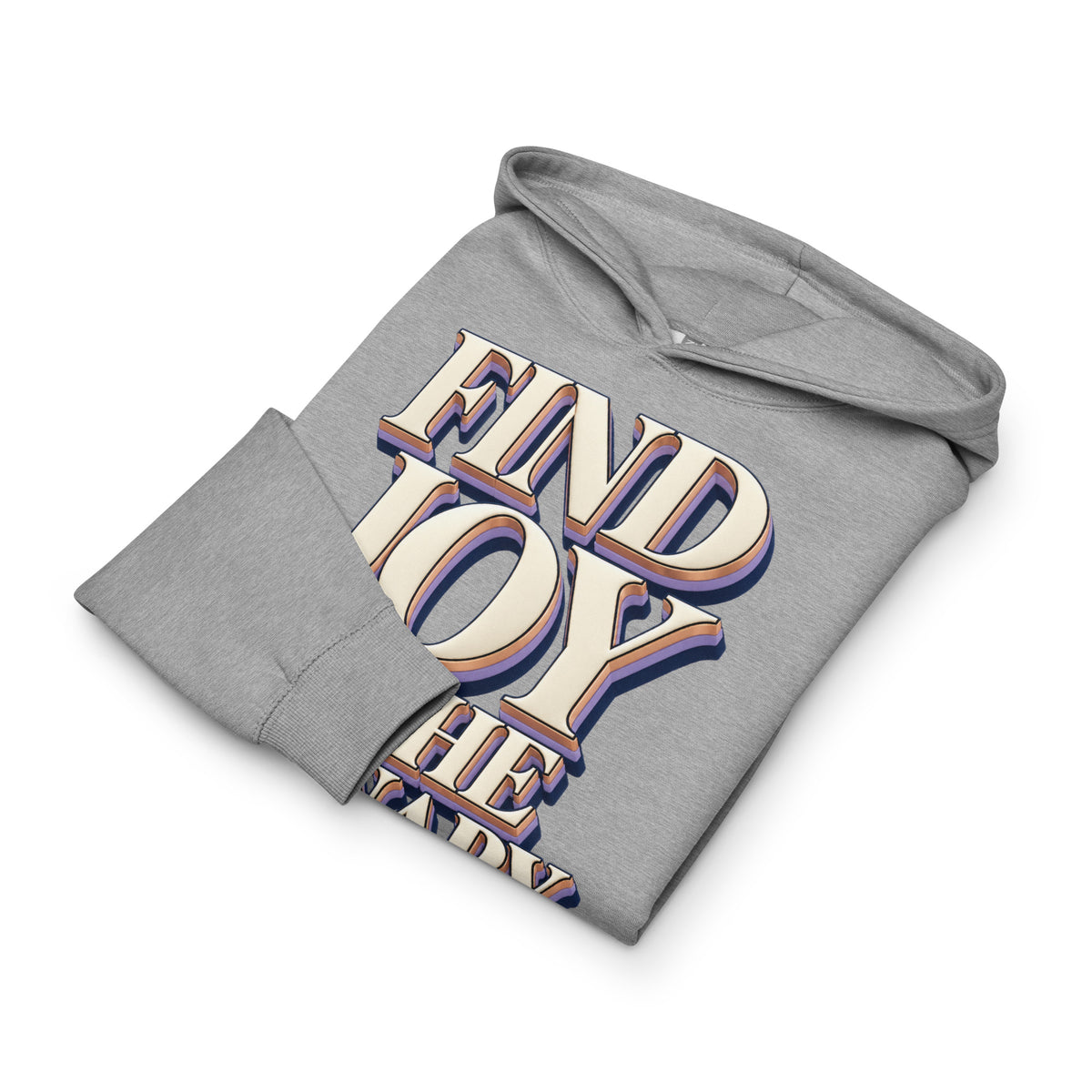 Inspirational Quotes Lovers | Men's Box Hoodie — FIND JOY IN THE ORDINARY by printfluence