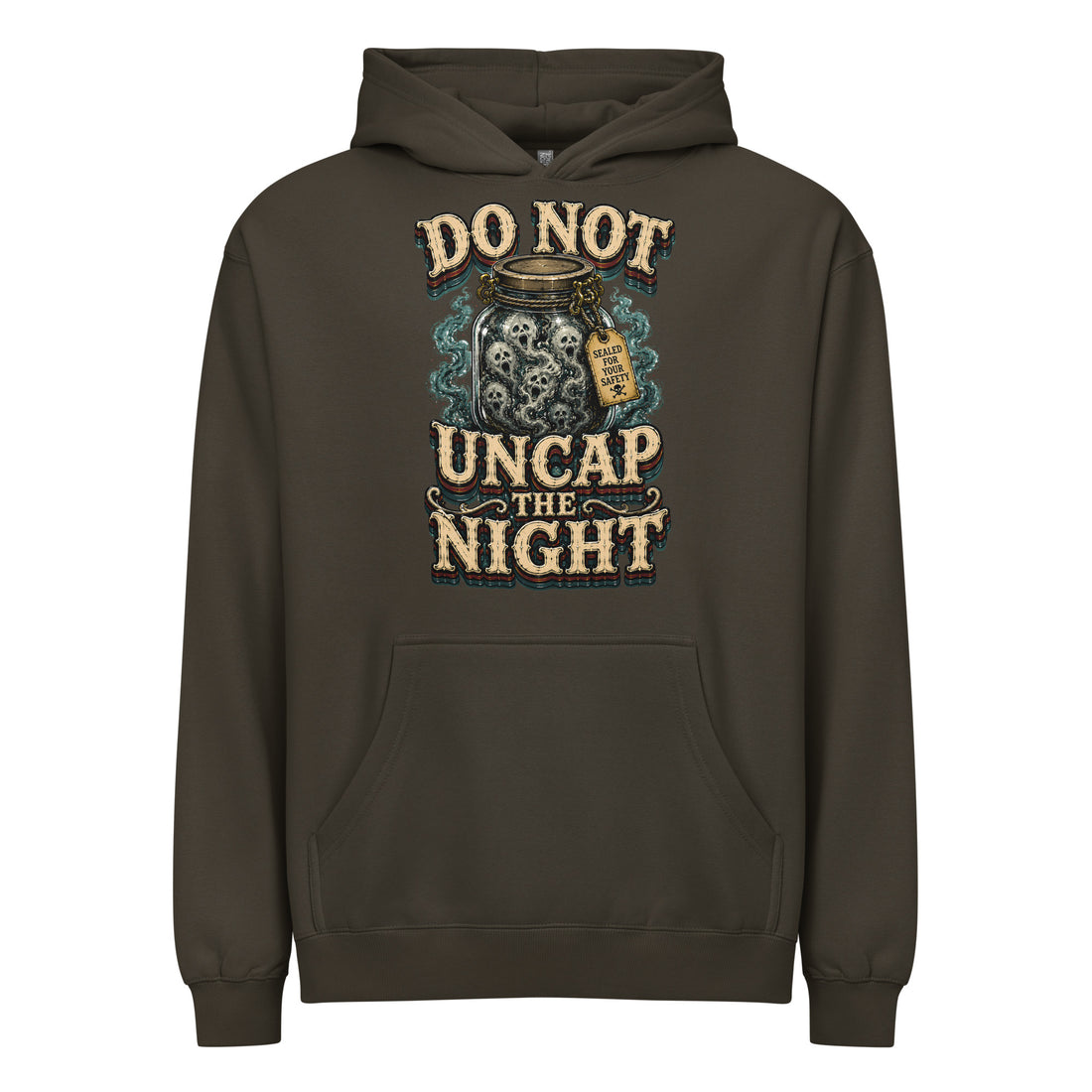 Do Not Uncap The Night Men's Box Hoodie - Gothic Horror & Mystery Pullover by printfluence.net
