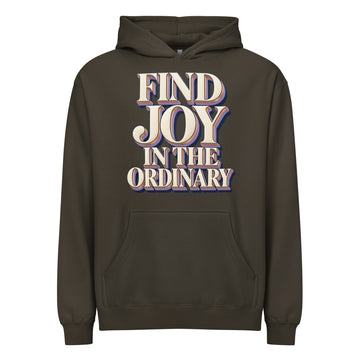 Inspirational Quotes Lovers | Men's Box Hoodie — FIND JOY IN THE ORDINARY by printfluence