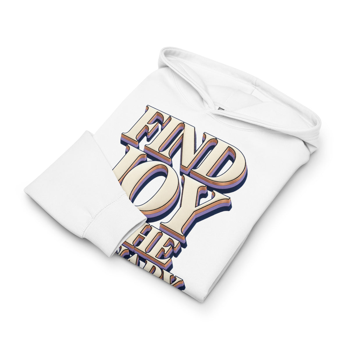 Inspirational Quotes Lovers | Men's Box Hoodie — FIND JOY IN THE ORDINARY by printfluence