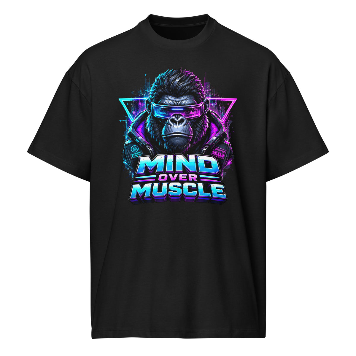 Cyberpunk Animals Lovers | Men’s box tee — MIND OVER MUSCLE by printfluence