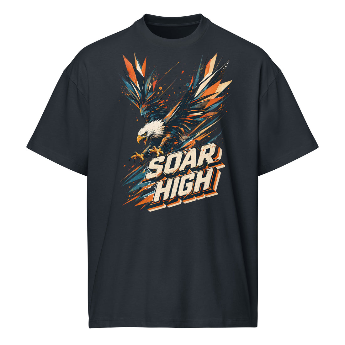 Eagle Lovers Soar High Mens Box Tee Shirt Relaxed Fit by printfluence.net