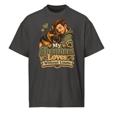 German Shepherd Loves Without Limits Box Tee by printfluence.net