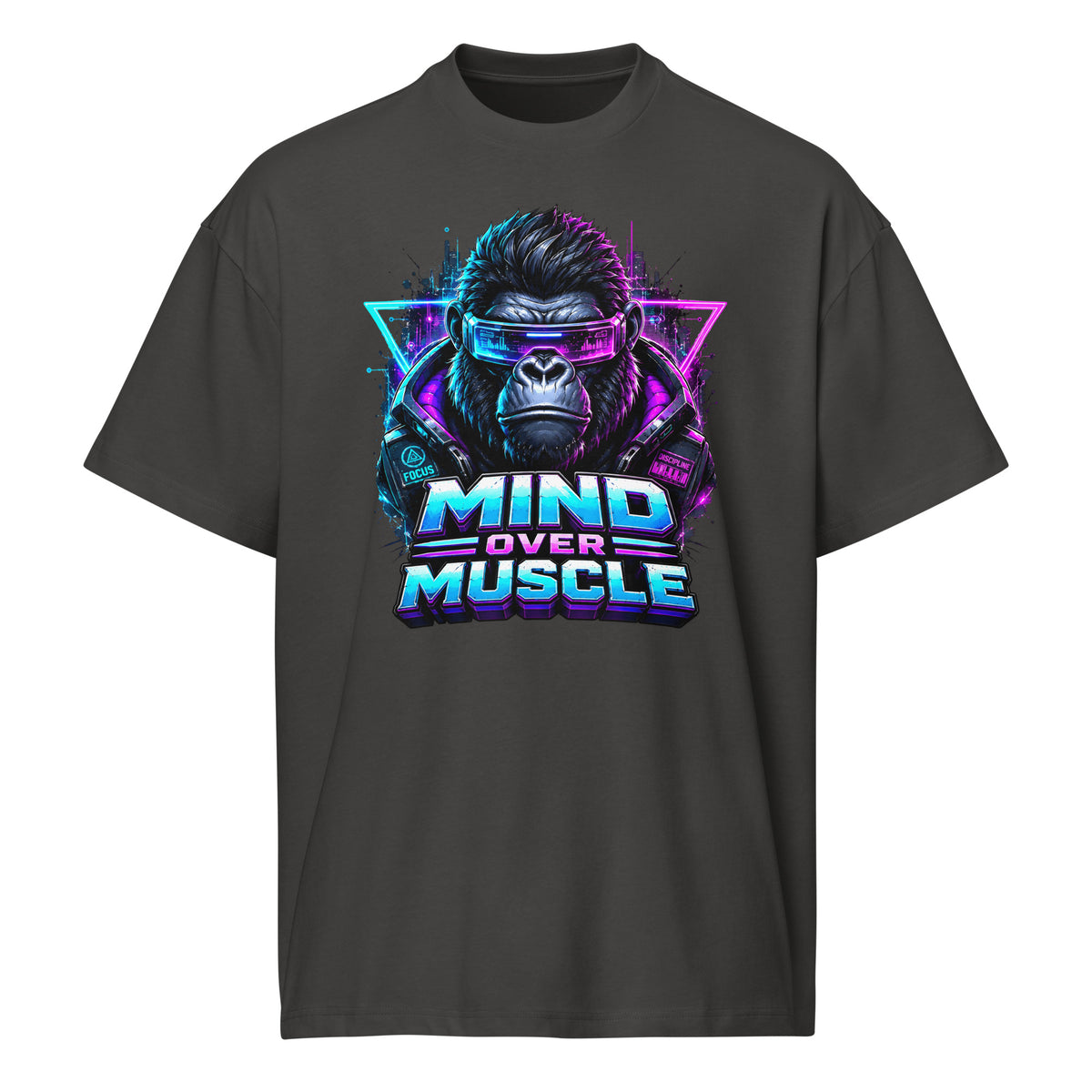 Cyberpunk Animals Lovers | Men’s box tee — MIND OVER MUSCLE by printfluence