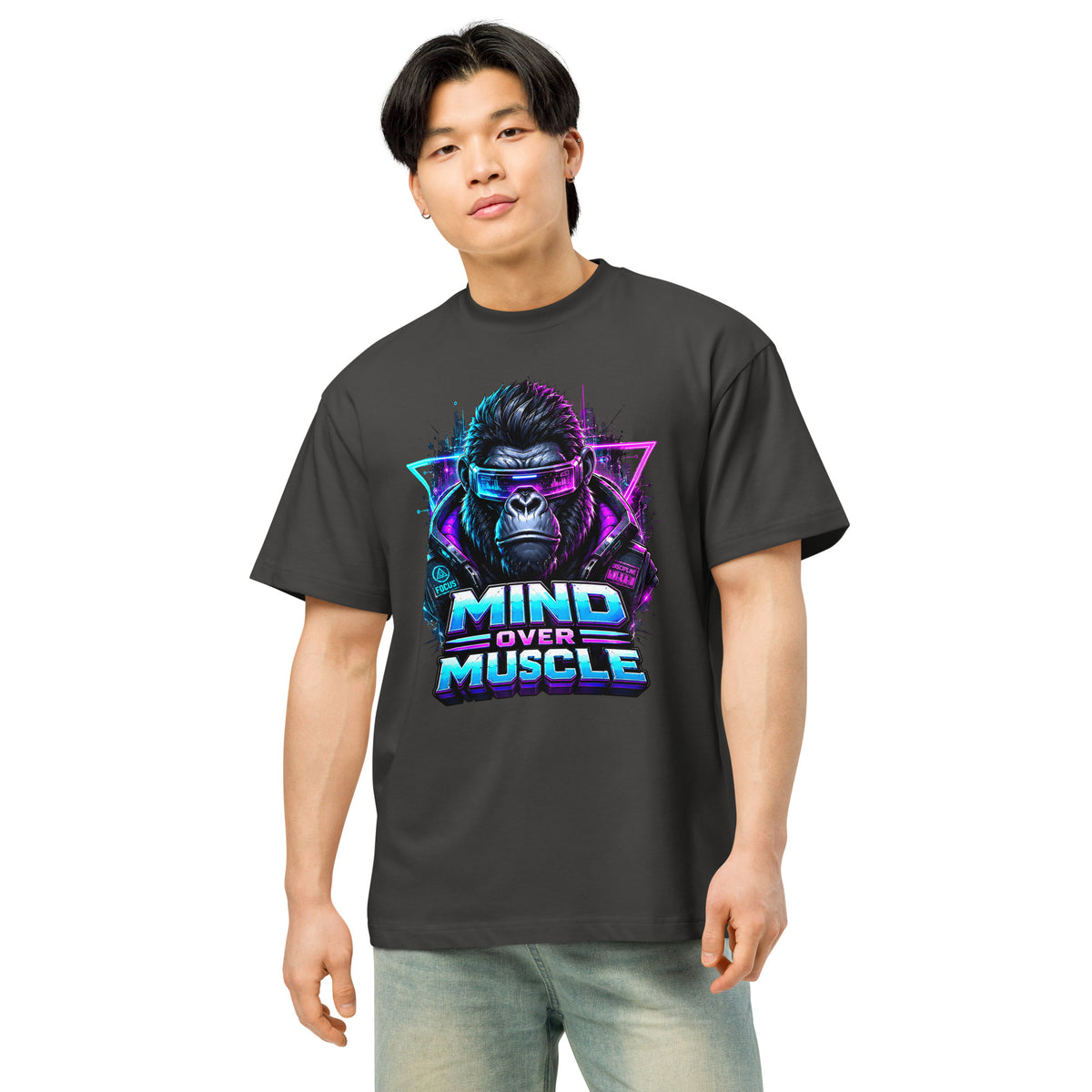 Cyberpunk Animals Lovers | Men’s box tee — MIND OVER MUSCLE by printfluence