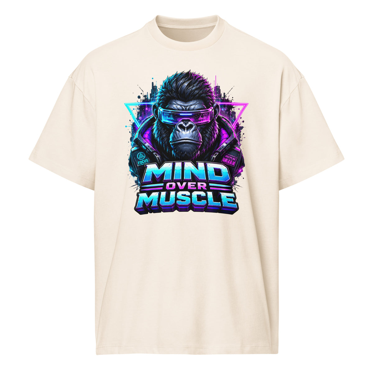 Cyberpunk Animals Lovers | Men’s box tee — MIND OVER MUSCLE by printfluence