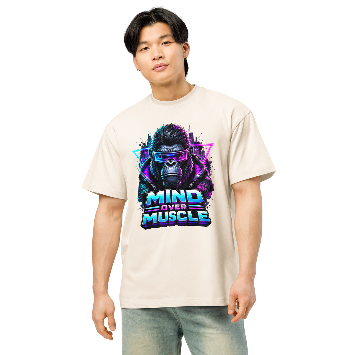 Cyberpunk Animals Lovers | Men’s box tee — MIND OVER MUSCLE by printfluence