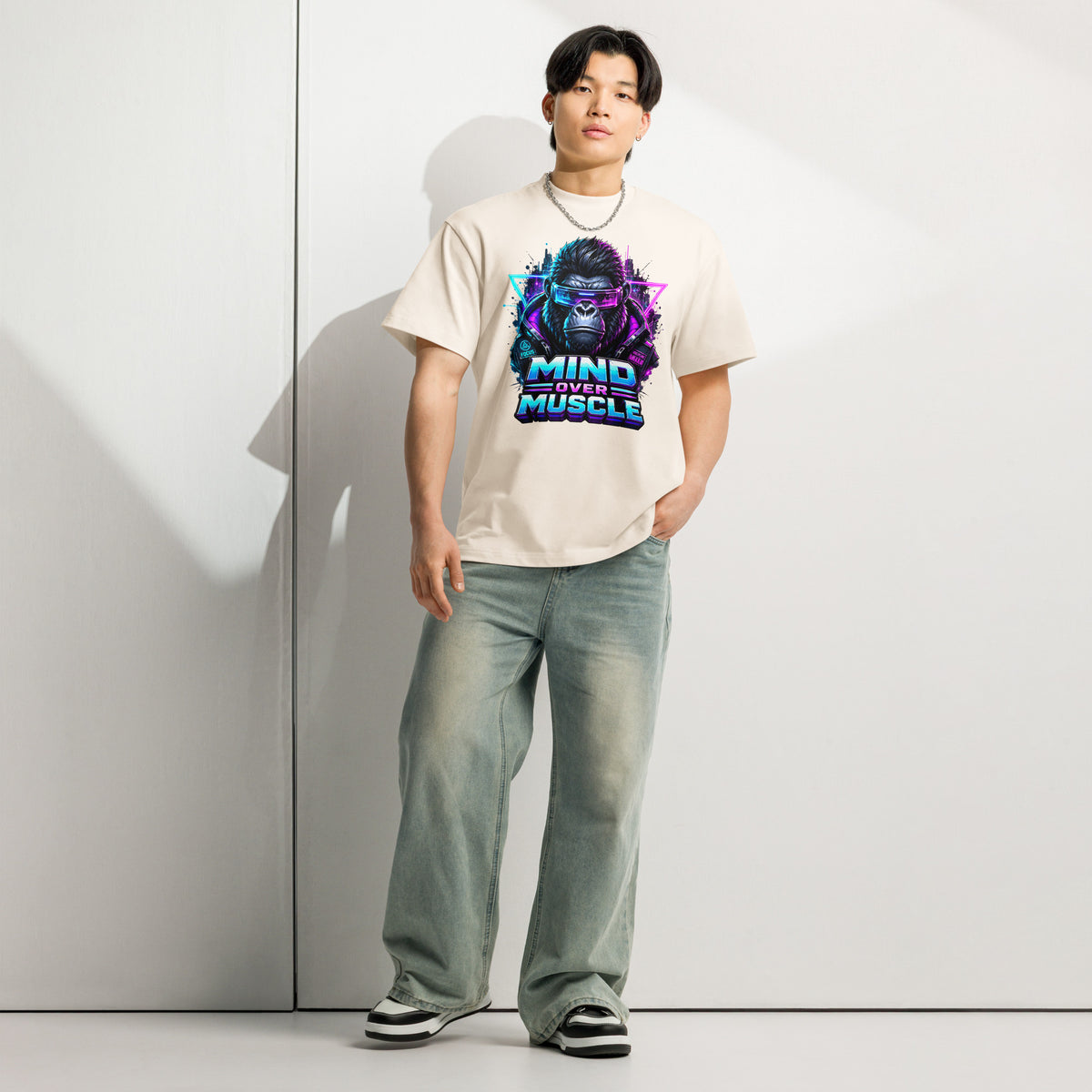 Cyberpunk Animals Lovers | Men’s box tee — MIND OVER MUSCLE by printfluence