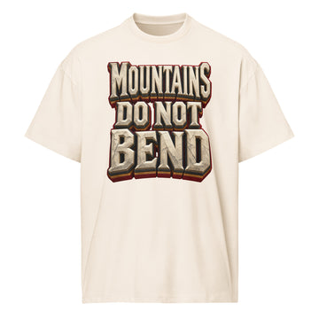 Inspirational Quotes Lovers | Men's Box Tee — MOUNTAINS DO NOT BEND by printfluence