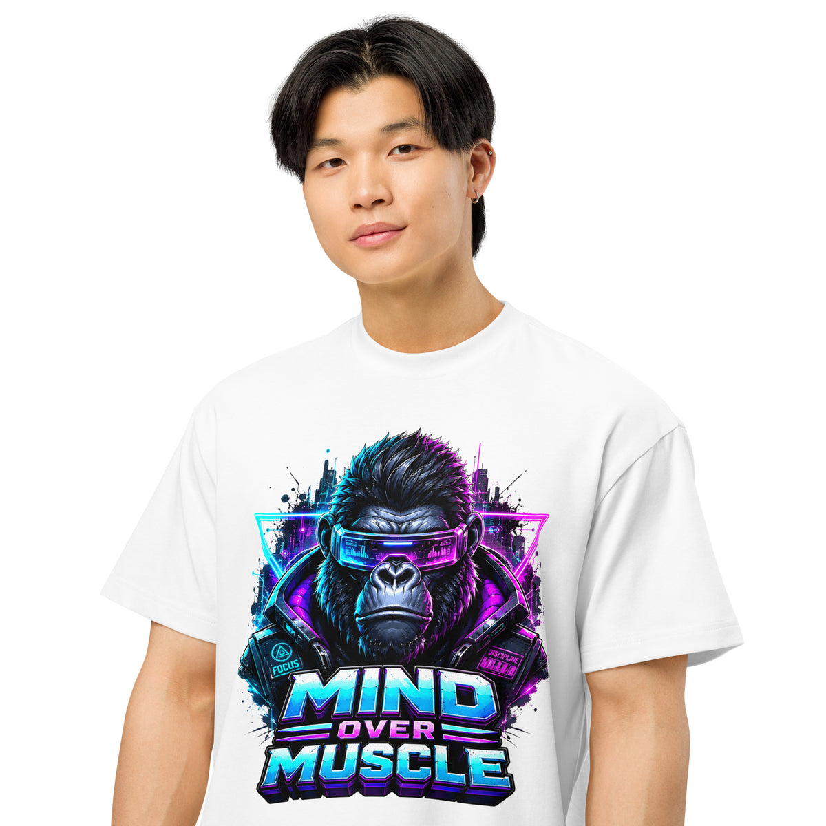 Cyberpunk Animals Lovers | Men’s box tee — MIND OVER MUSCLE by printfluence