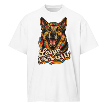 German Shepherd Lovers Men’s Box Tee | Boho Artistic Graphic Streetwear T-Shirt by printfluence.net