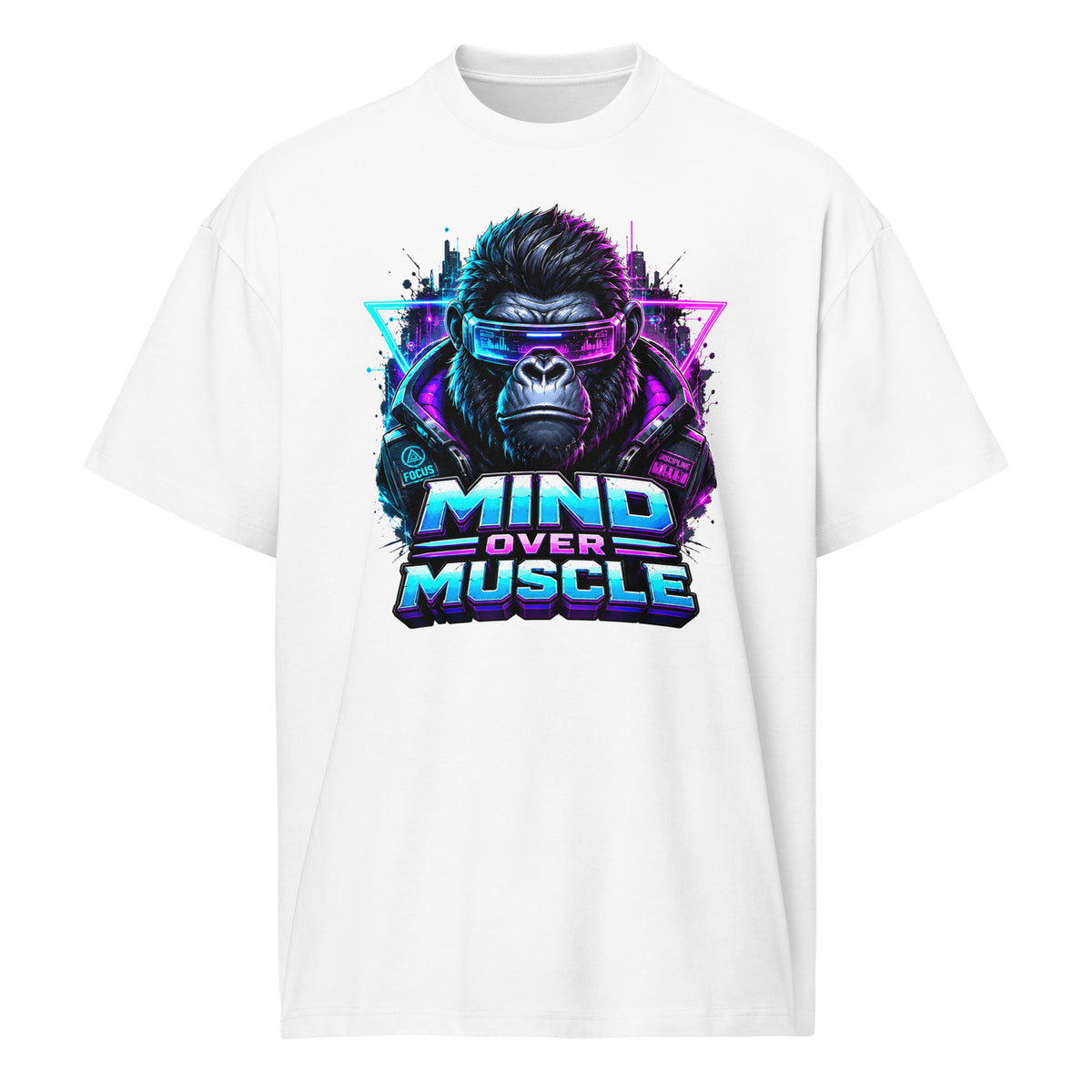 Cyberpunk Animals Lovers | Men’s box tee — MIND OVER MUSCLE by printfluence