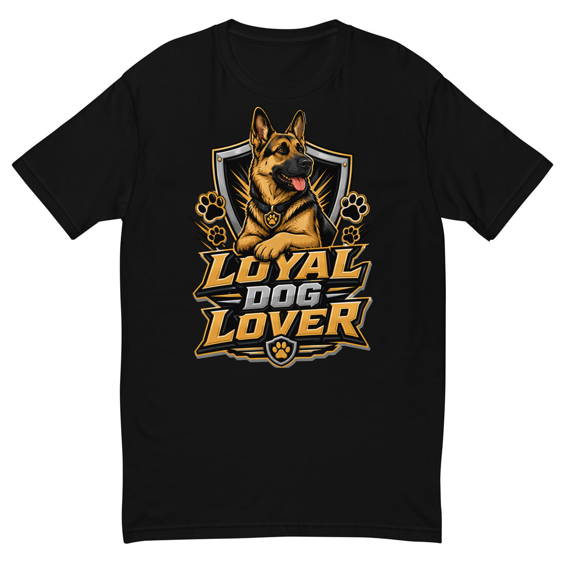Elite Loyal Dog Lover - Premium Luxury German Shepherd Short Sleeve T-Shirt by printfluence.net