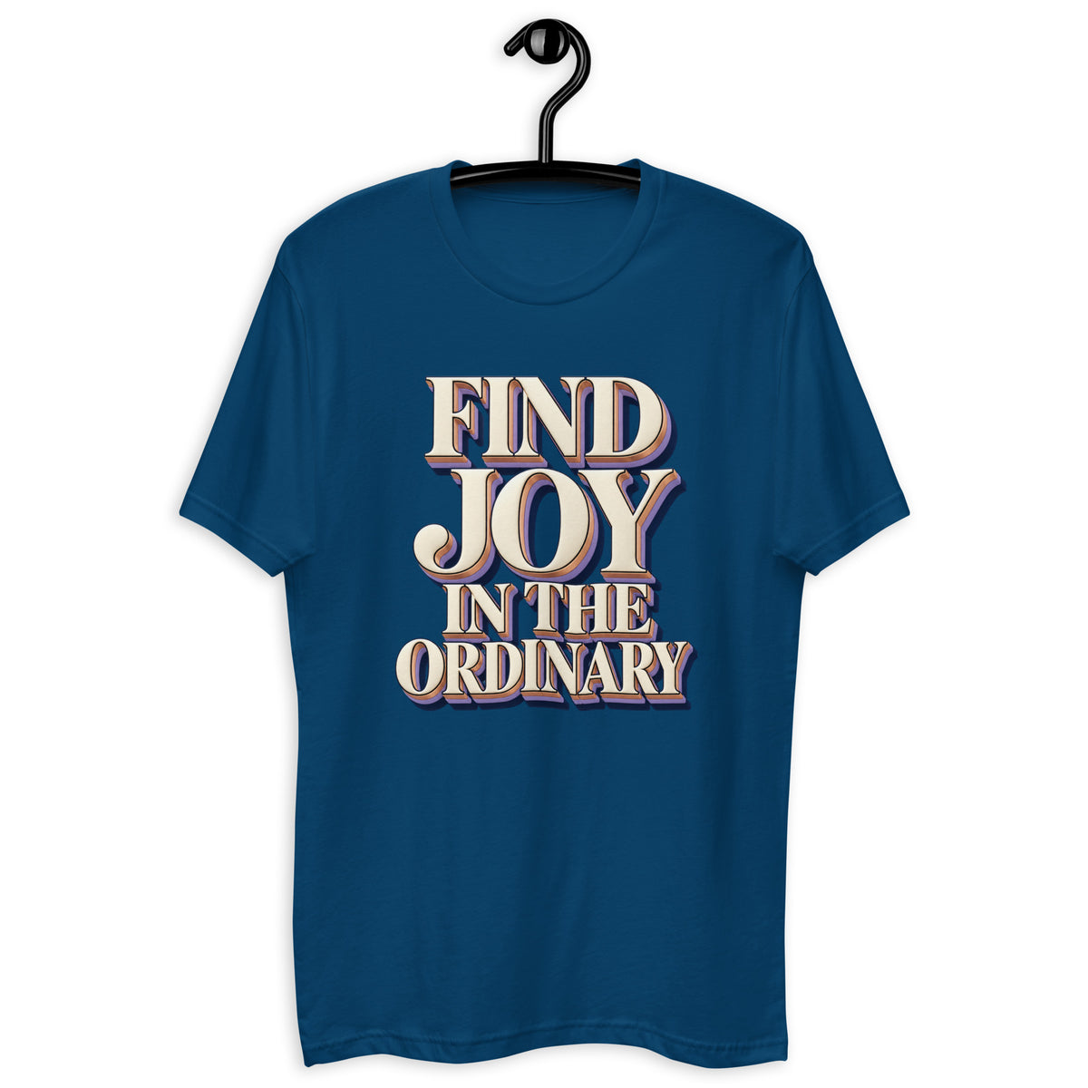 Inspirational Quotes Lovers | Men's Fitted T-Shirt — FIND JOY IN THE ORDINARY by printfluence