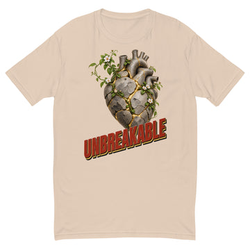 Inspirational Quotes Lovers | Men's Fitted T-Shirt — UNBREAKABLE by printfluence