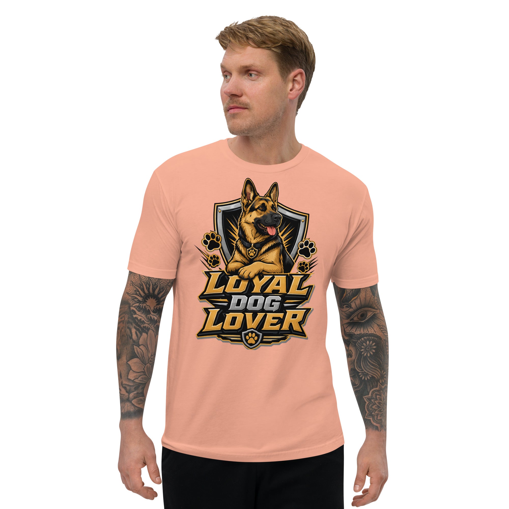 Elite Loyal Dog Lover - Premium Luxury German Shepherd Short Sleeve T-Shirt by printfluence.net