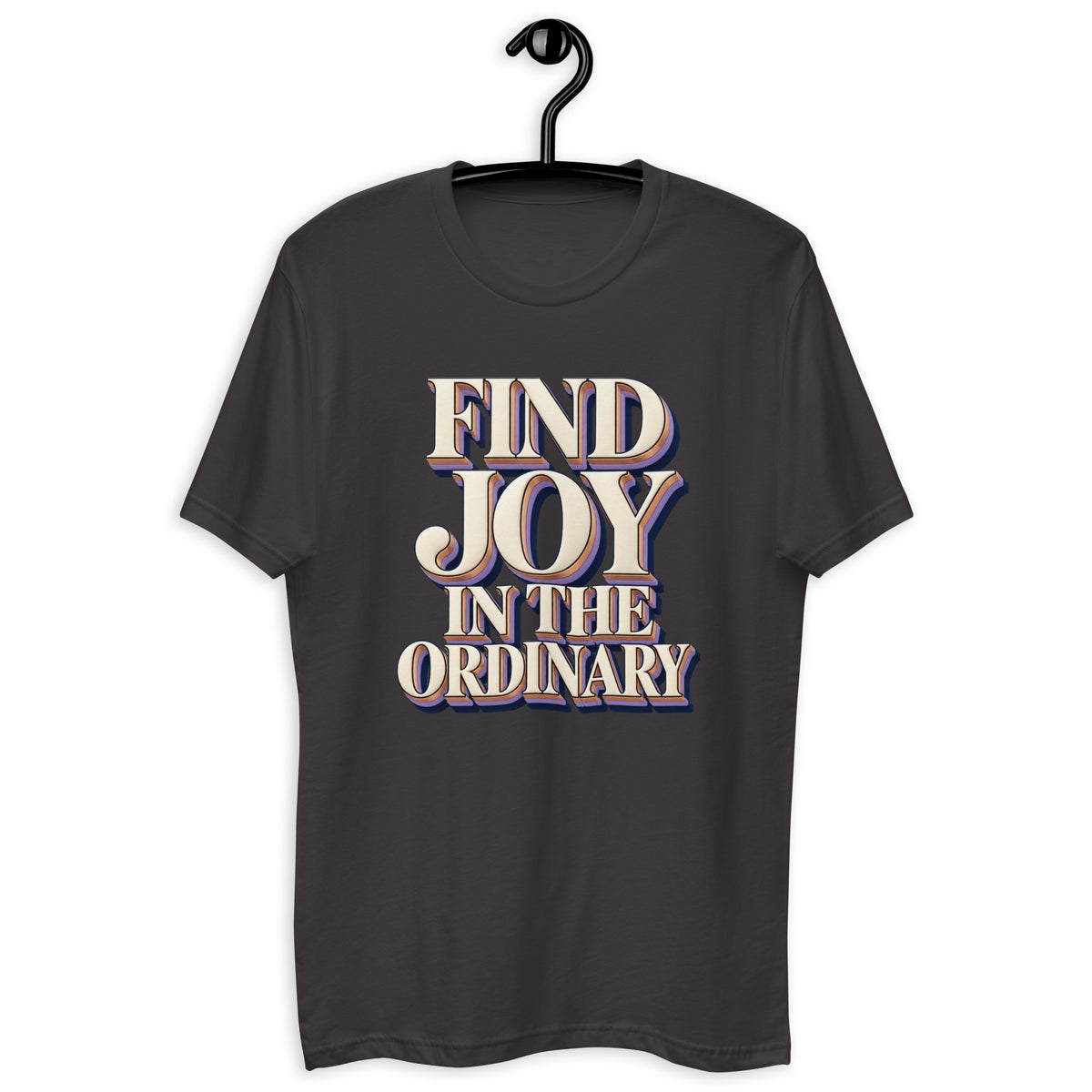 Inspirational Quotes Lovers | Men's Fitted T-Shirt — FIND JOY IN THE ORDINARY by printfluence