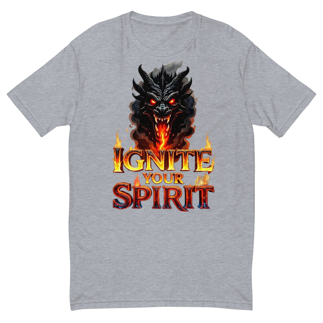 Short Sleeve T-shirt - Ignite Elite Dragon Spirit T-Shirt – Opulent Visionary Fire by printfluence.net
