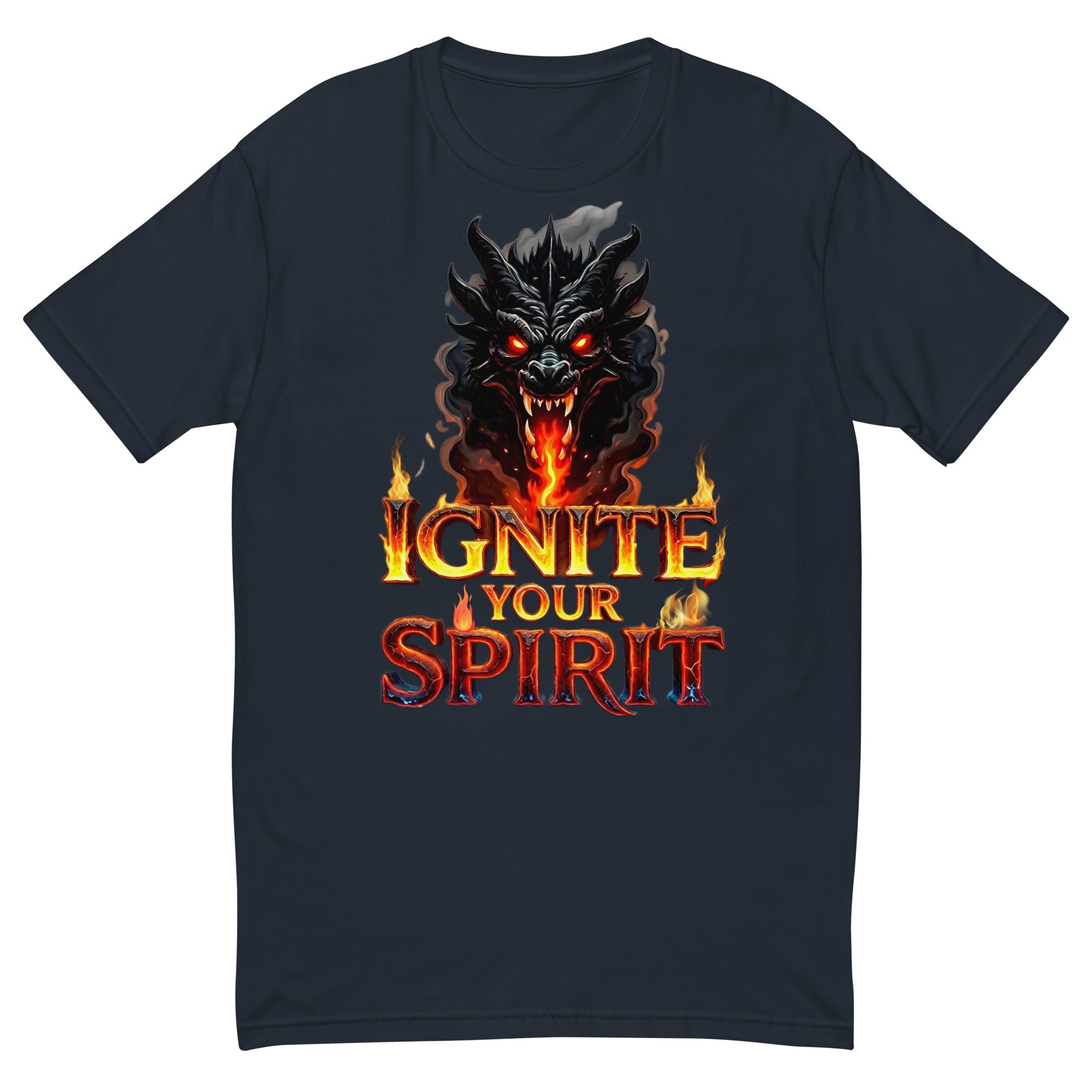Short Sleeve T-shirt - Ignite Elite Dragon Spirit T-Shirt – Opulent Visionary Fire by printfluence.net