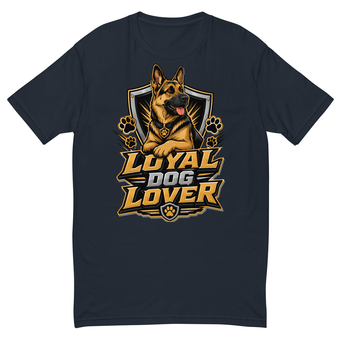 Elite Loyal Dog Lover - Premium Luxury German Shepherd Short Sleeve T-Shirt by printfluence.net