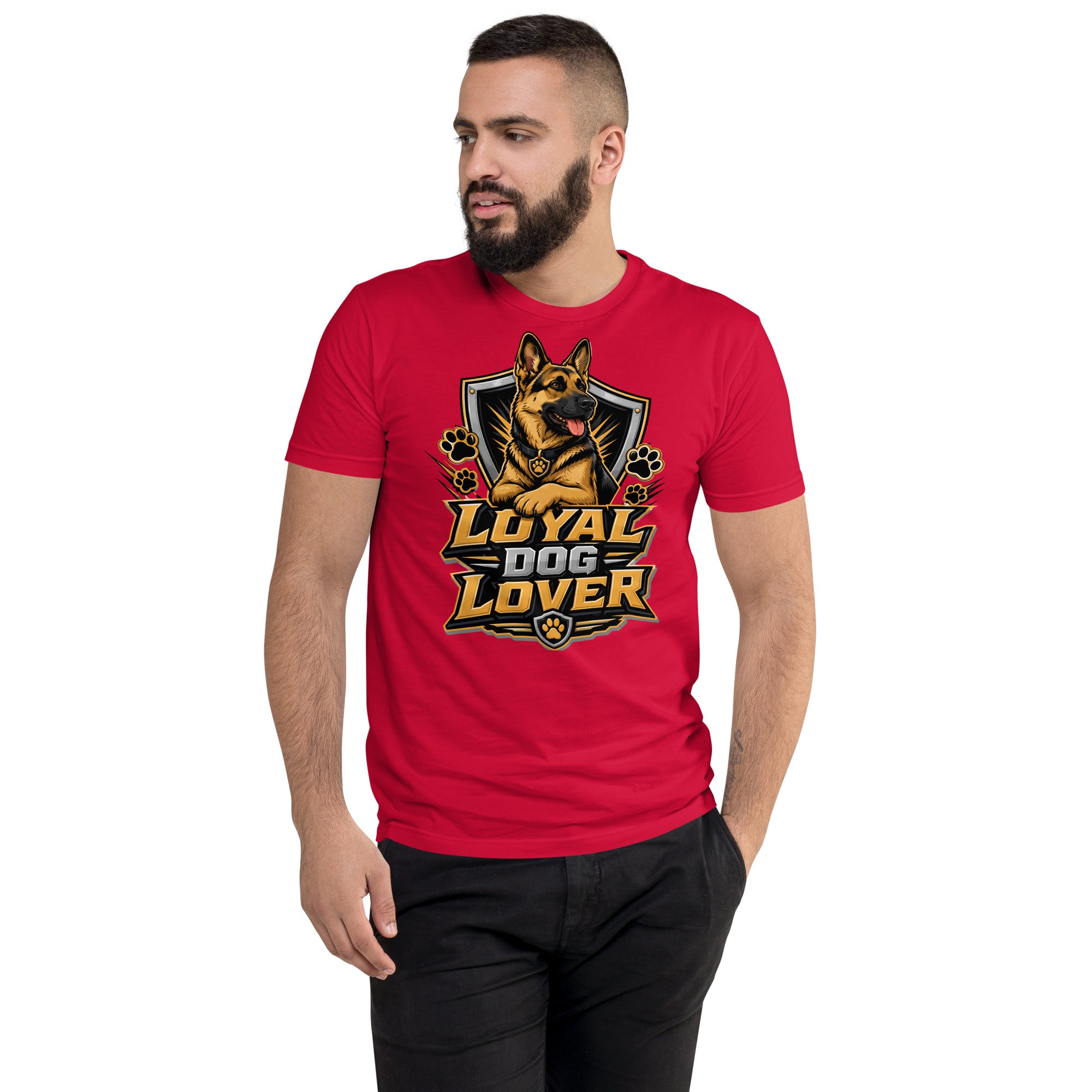 Elite Loyal Dog Lover - Premium Luxury German Shepherd Short Sleeve T-Shirt by printfluence.net
