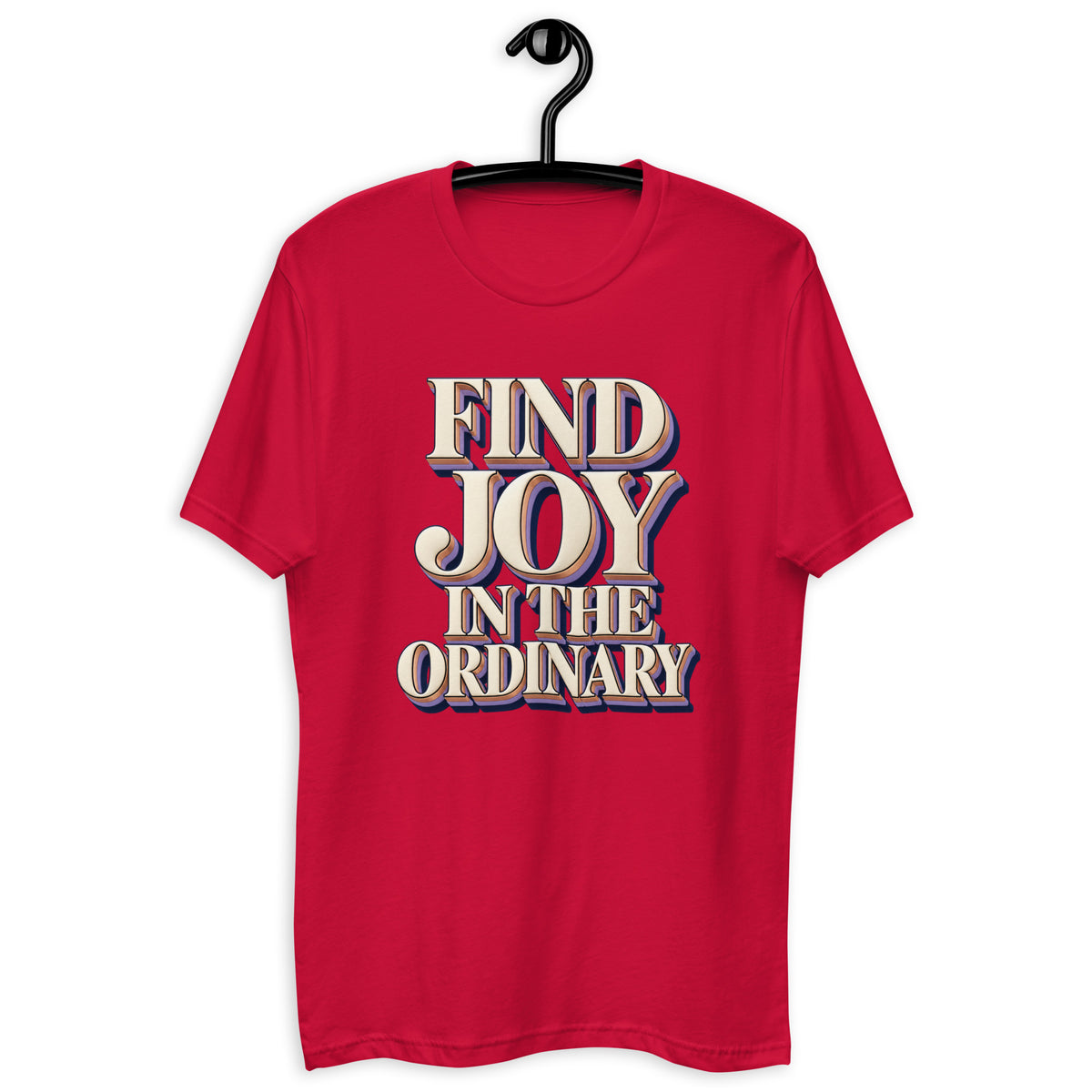 Inspirational Quotes Lovers | Men's Fitted T-Shirt — FIND JOY IN THE ORDINARY by printfluence