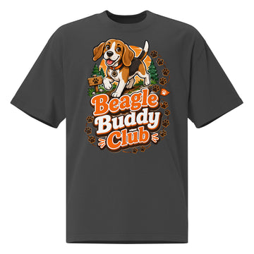 Elite Coffee and Dogs - Premium Luxury Golden Retriever Dog Lovers Oversized Faded Tee by printfluence.net