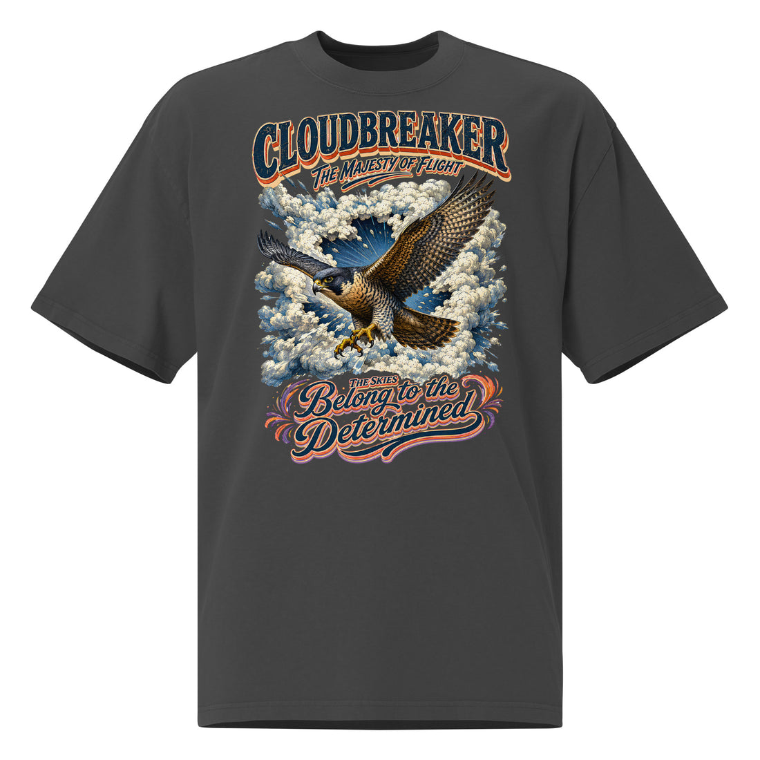Falcon Lovers Cloudbreaker Vintage Oversized Faded Tee T-8 by printfluence.net