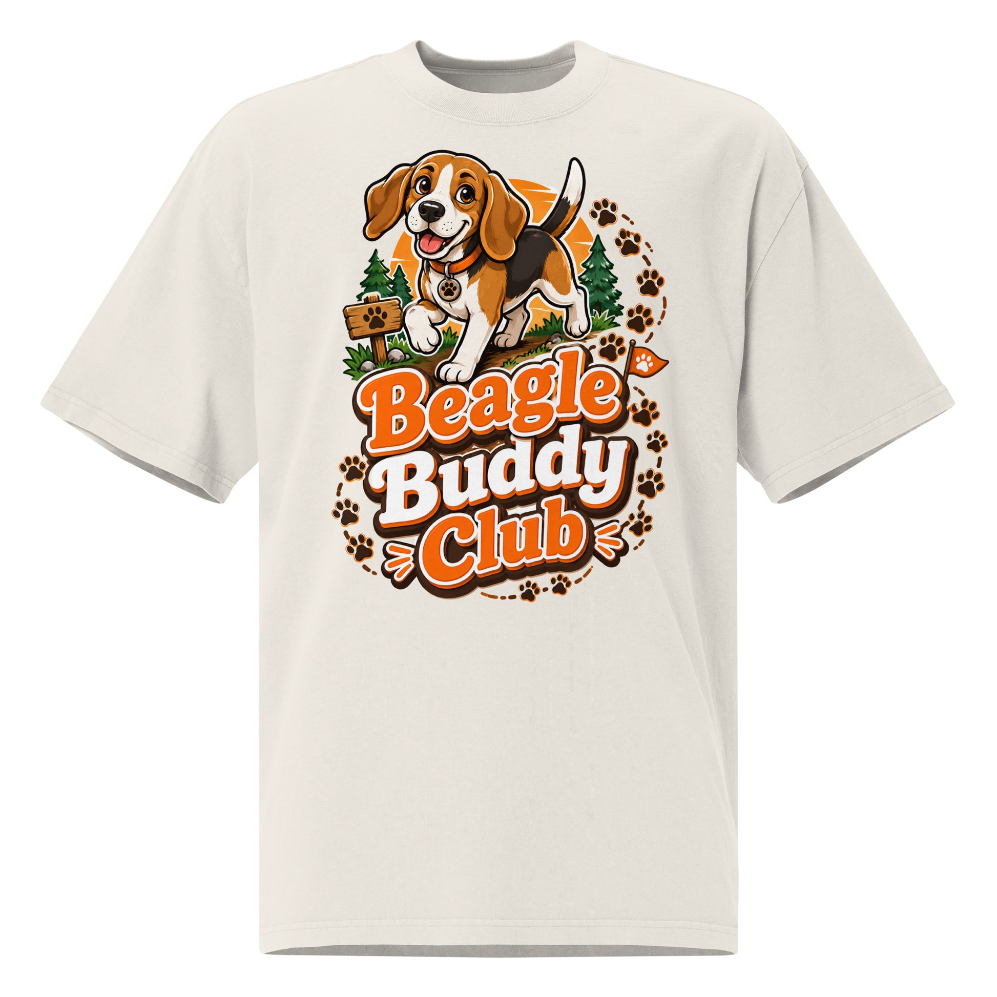 Elite Coffee and Dogs - Premium Luxury Golden Retriever Dog Lovers Oversized Faded Tee by printfluence.net