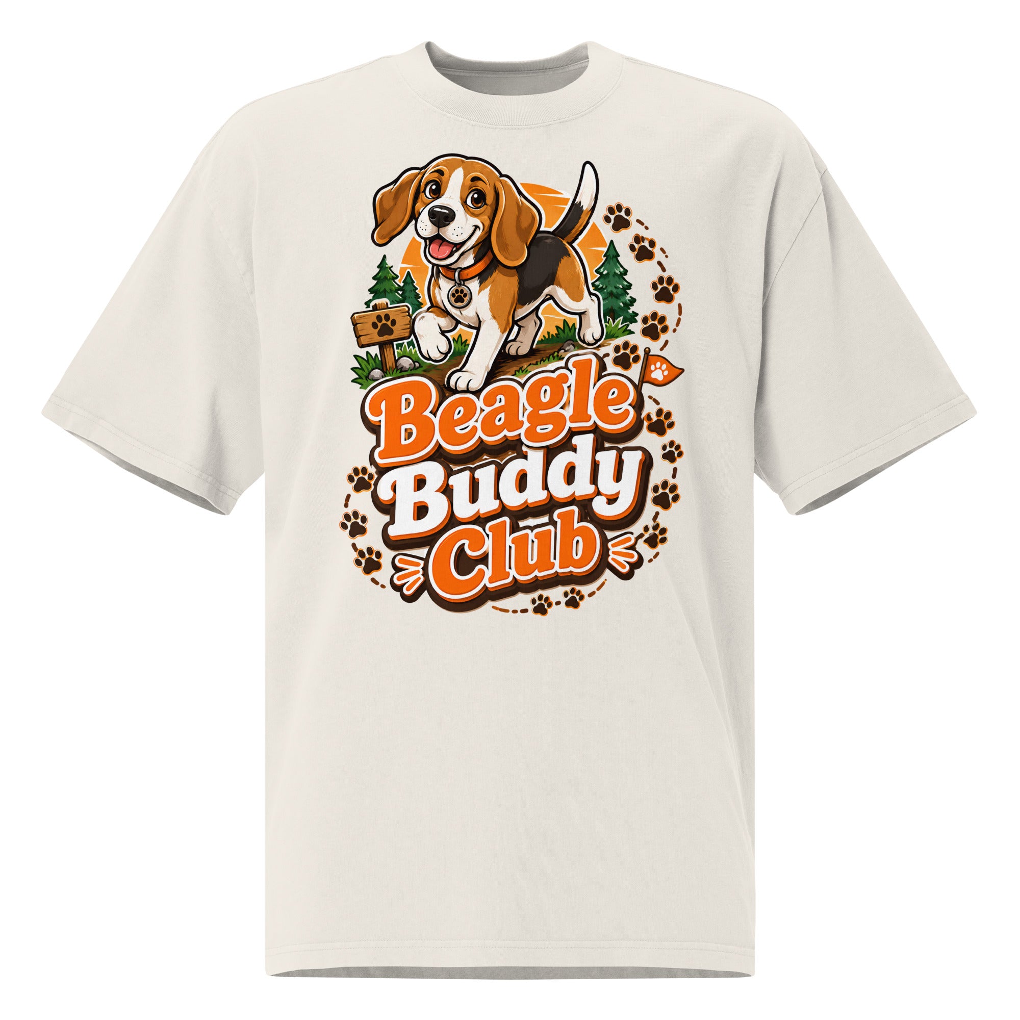 Elite Coffee and Dogs - Premium Luxury Golden Retriever Dog Lovers Oversized Faded Tee by printfluence.net