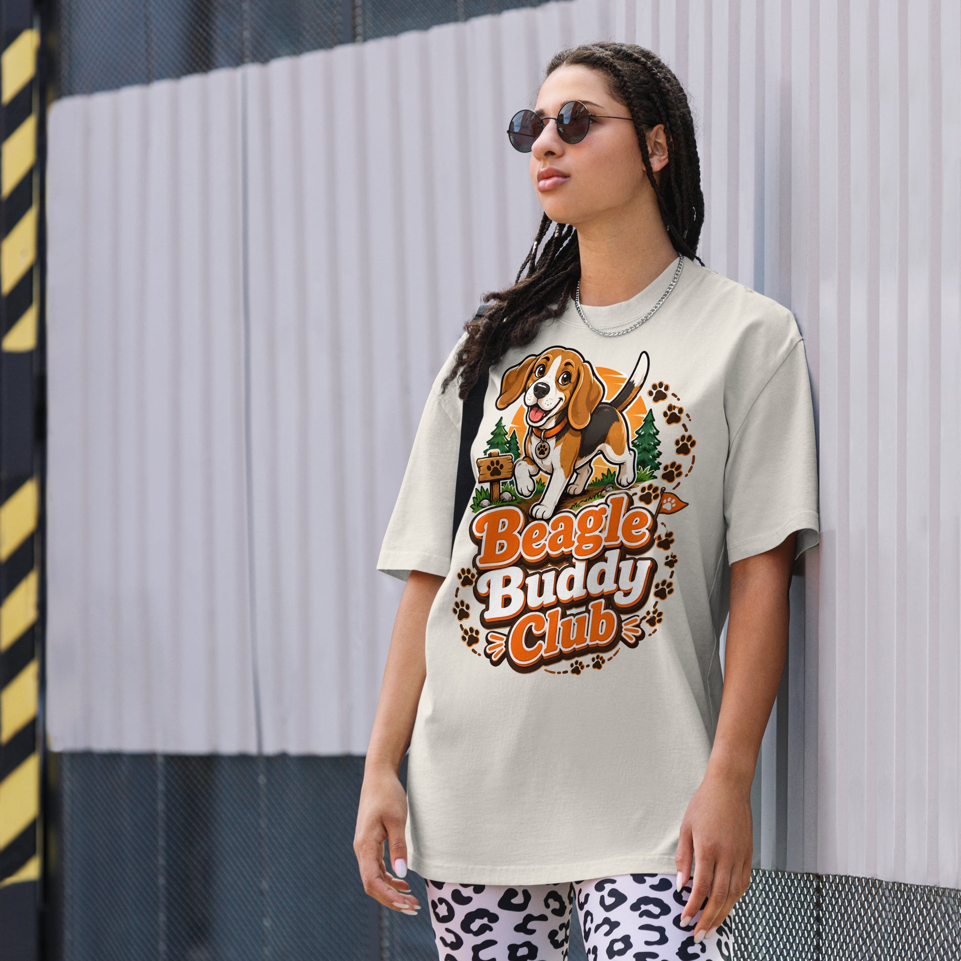 Elite Coffee and Dogs - Premium Luxury Golden Retriever Dog Lovers Oversized Faded Tee by printfluence.net