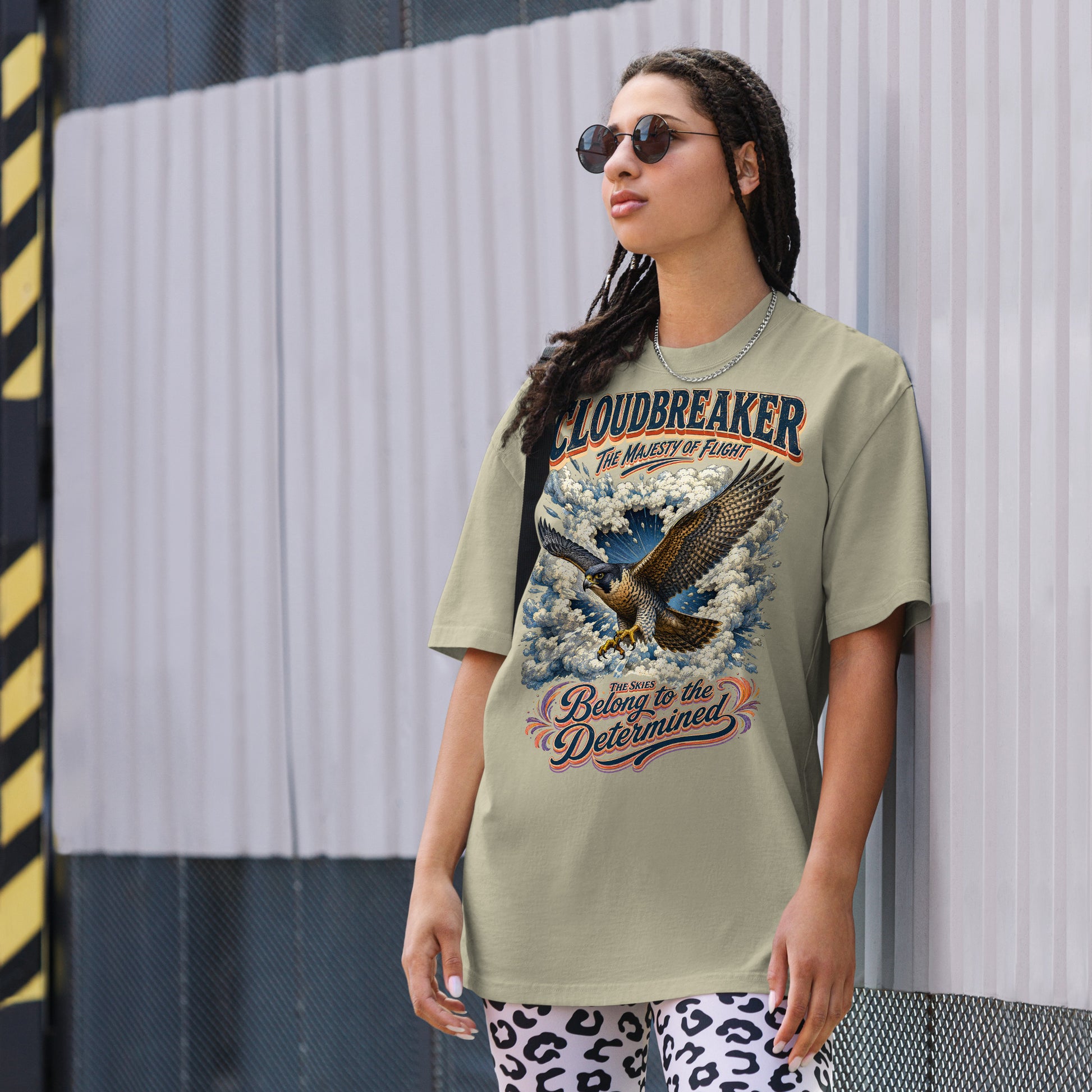 Falcon Lovers Cloudbreaker Vintage Oversized Faded Tee T-8 by printfluence.net