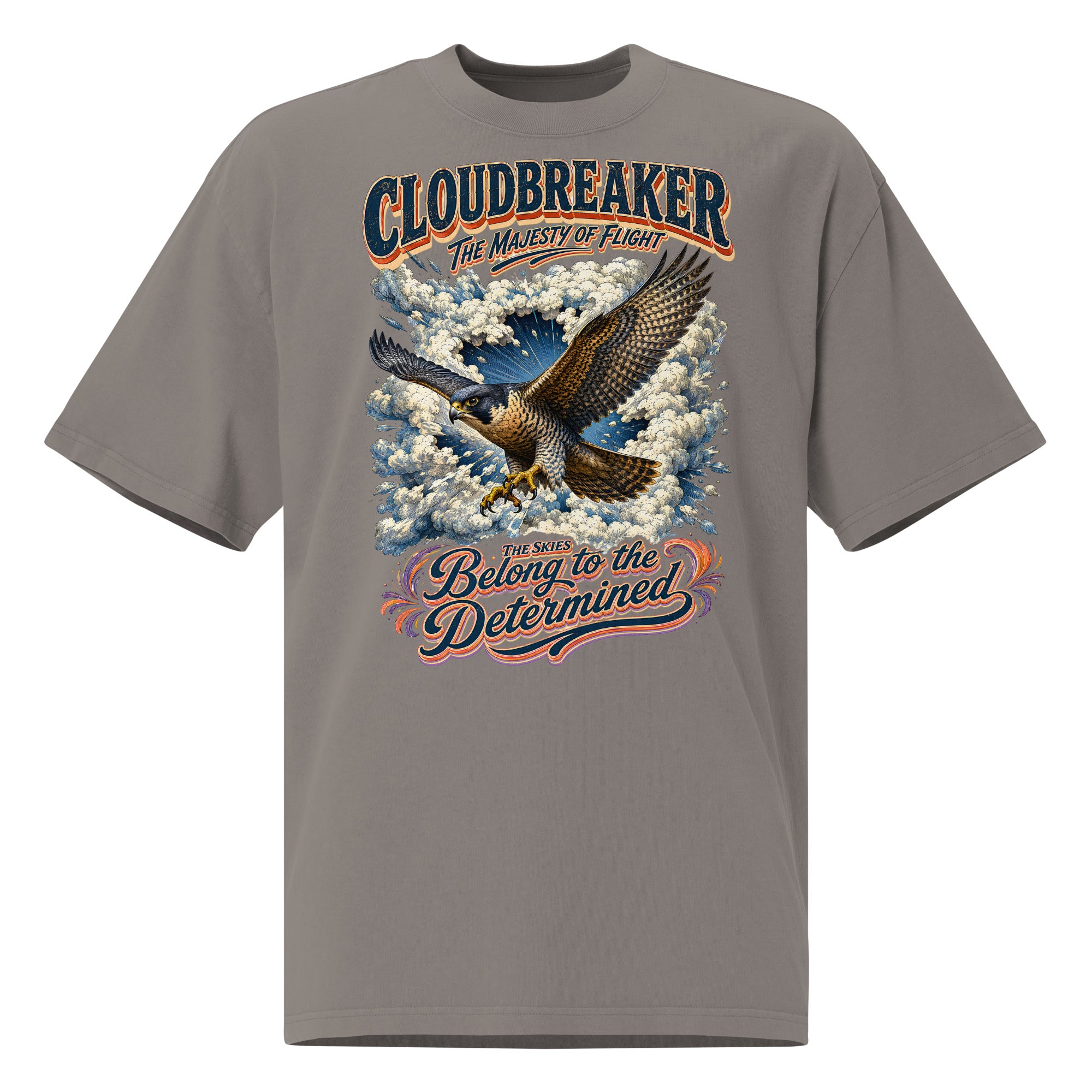 Falcon Lovers Cloudbreaker Vintage Oversized Faded Tee T-8 by printfluence.net