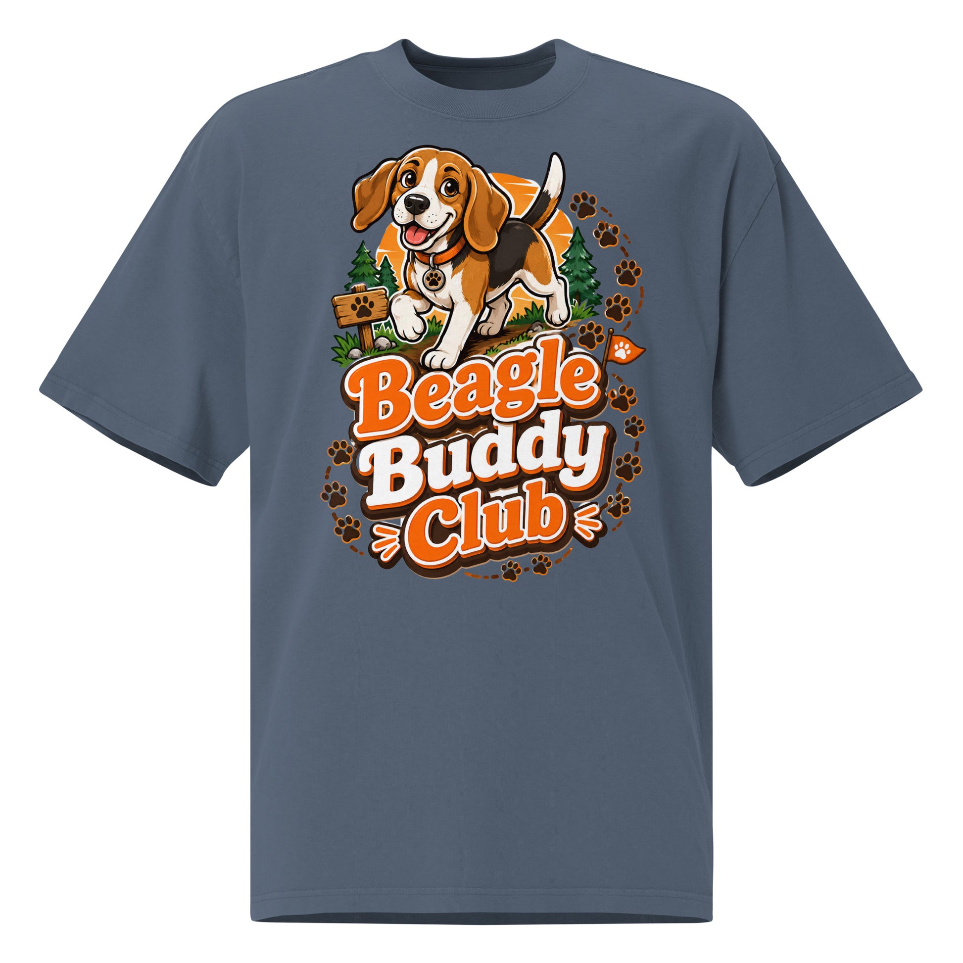 Elite Coffee and Dogs - Premium Luxury Golden Retriever Dog Lovers Oversized Faded Tee by printfluence.net