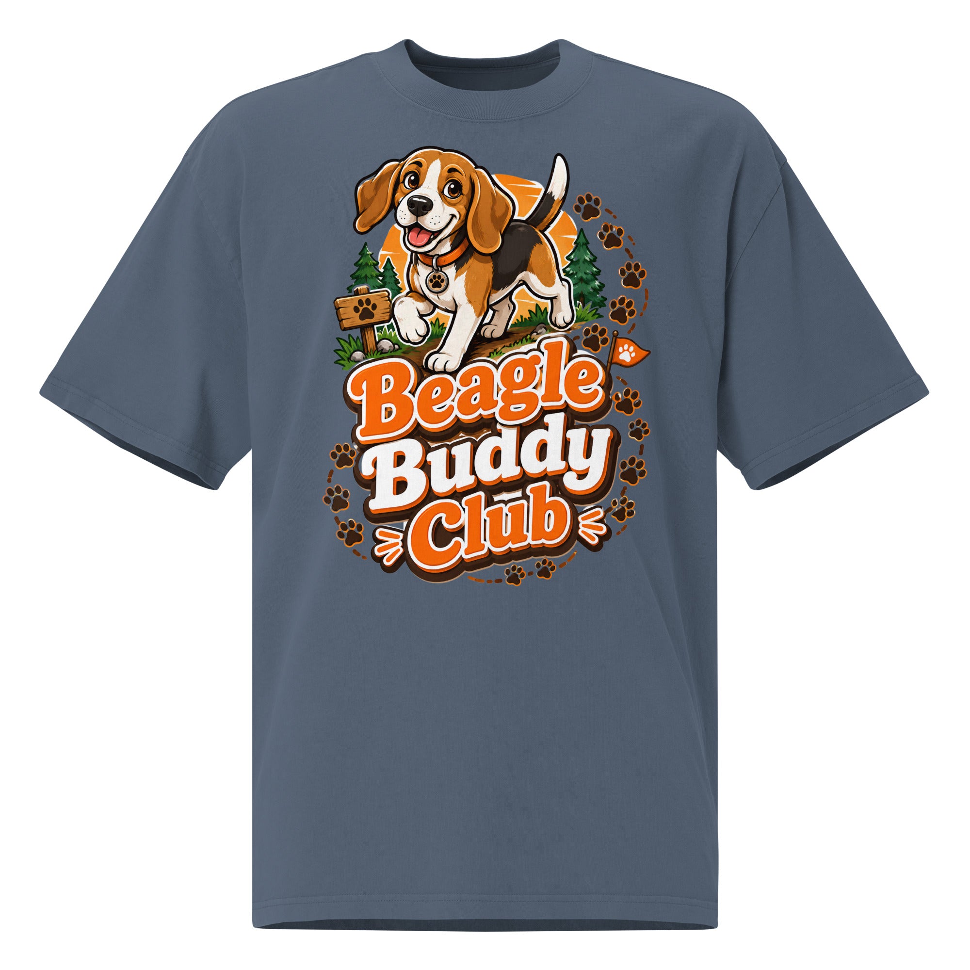 Elite Coffee and Dogs - Premium Luxury Golden Retriever Dog Lovers Oversized Faded Tee by printfluence.net