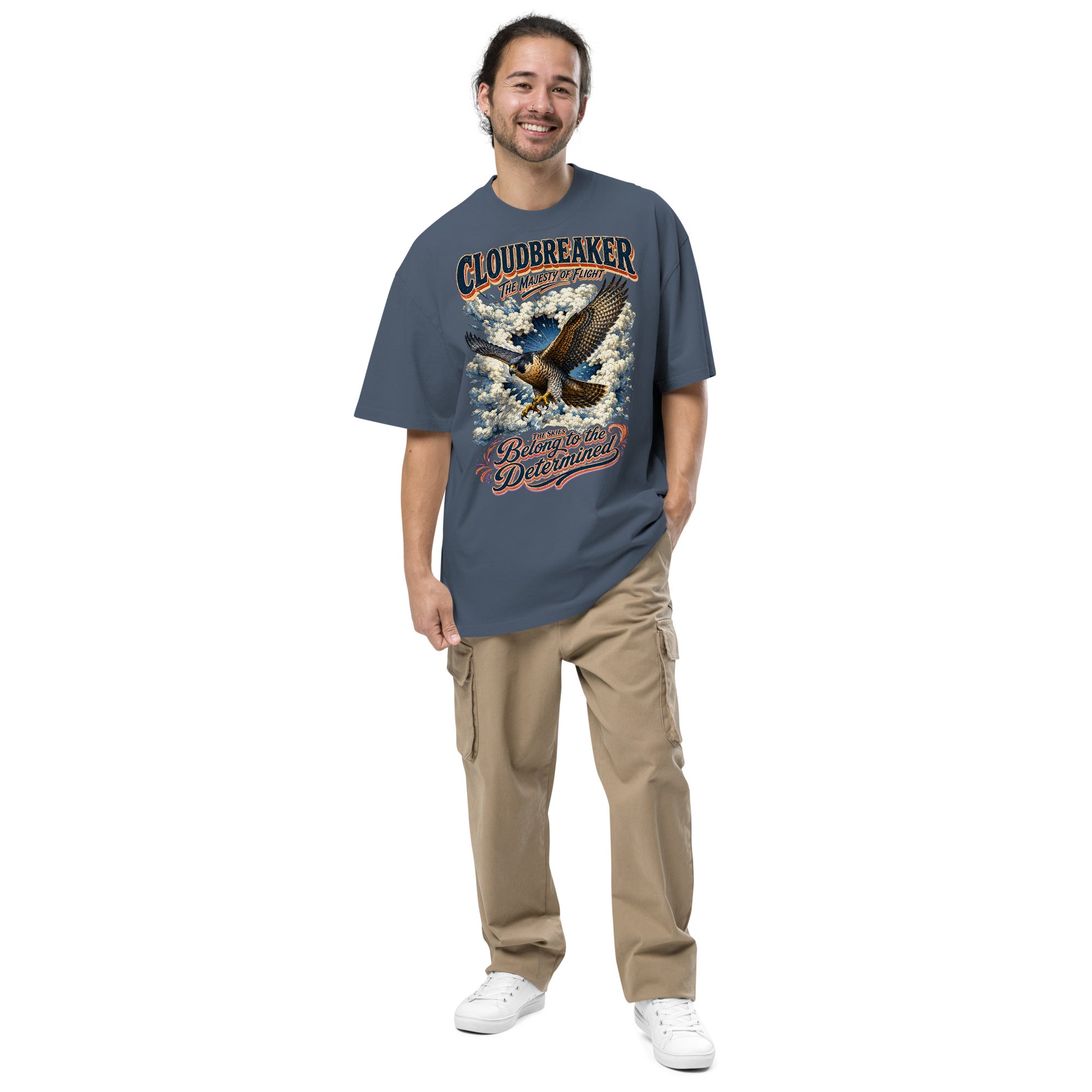 Falcon Lovers Cloudbreaker Vintage Oversized Faded Tee T-8 by printfluence.net