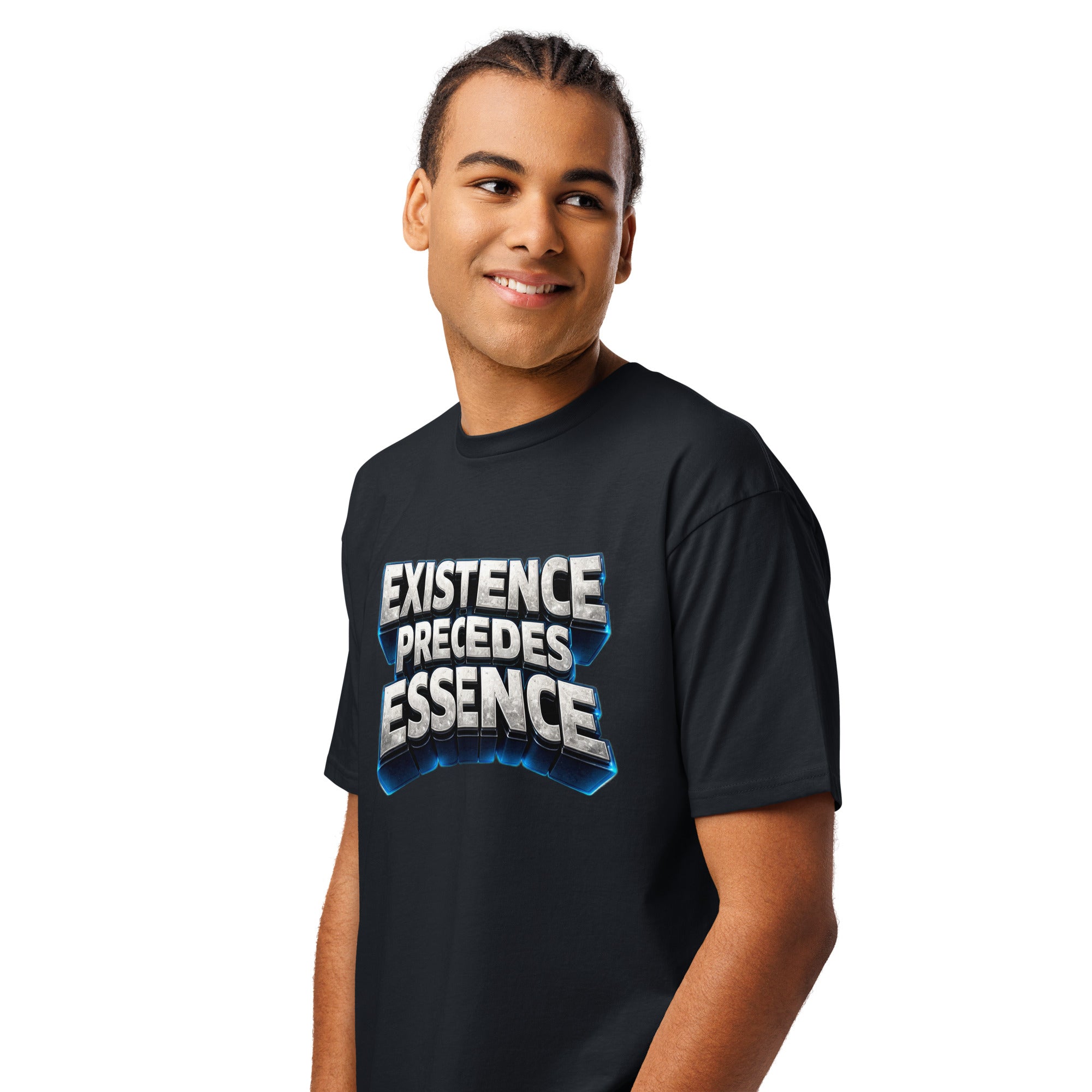 Cotton Heritage MC1082 I Men's Premium Short Sleeve Tee - Existence Precedes Essence Tee – Men's Premium Short Sleeve by printfluence.net