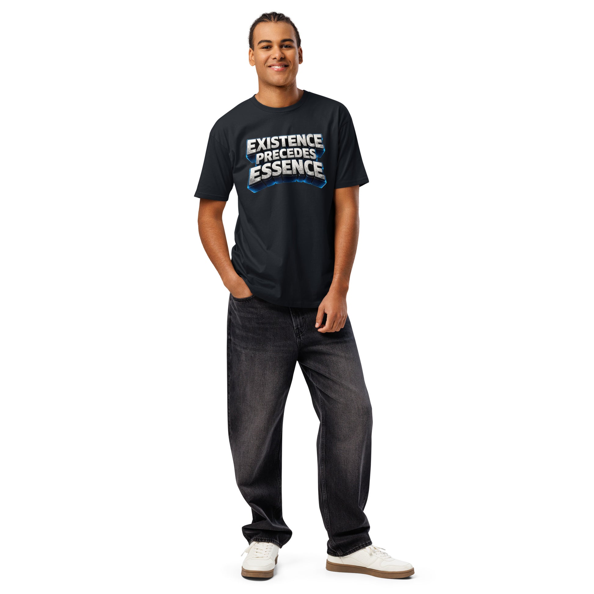 Cotton Heritage MC1082 I Men's Premium Short Sleeve Tee - Existence Precedes Essence Tee – Men's Premium Short Sleeve by printfluence.net