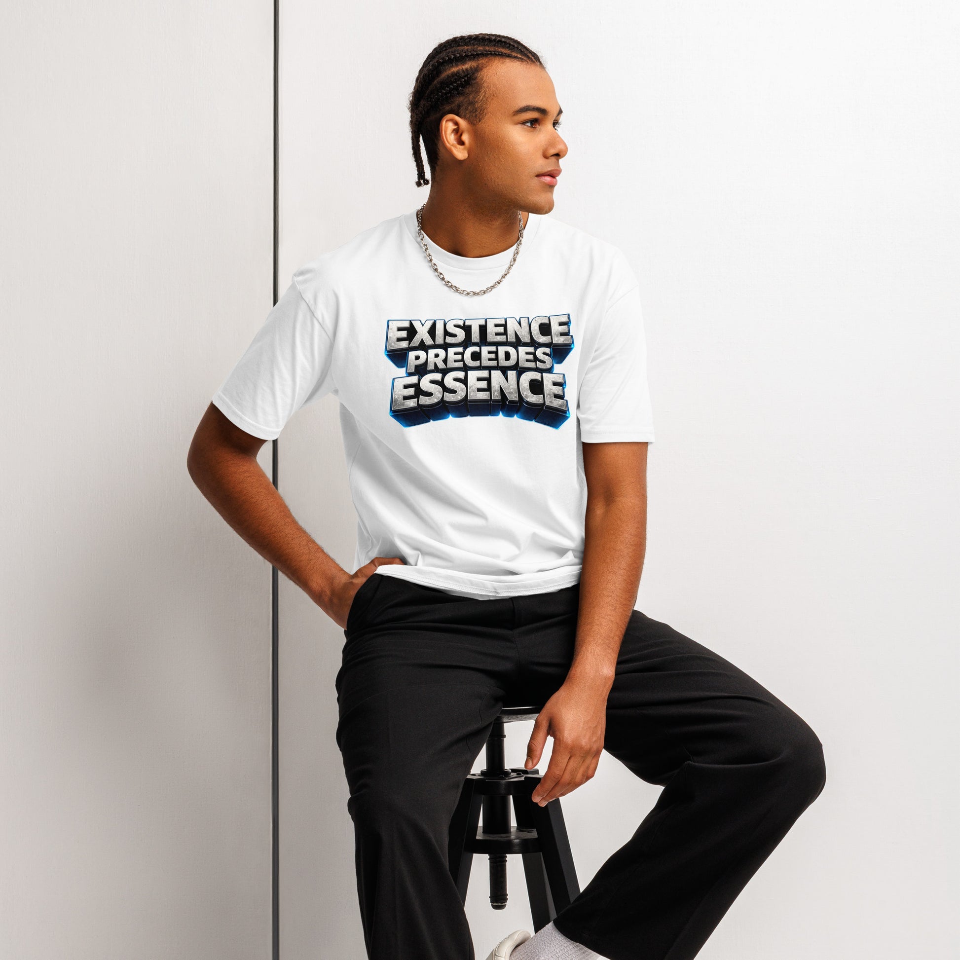Cotton Heritage MC1082 I Men's Premium Short Sleeve Tee - Existence Precedes Essence Tee – Men's Premium Short Sleeve by printfluence.net