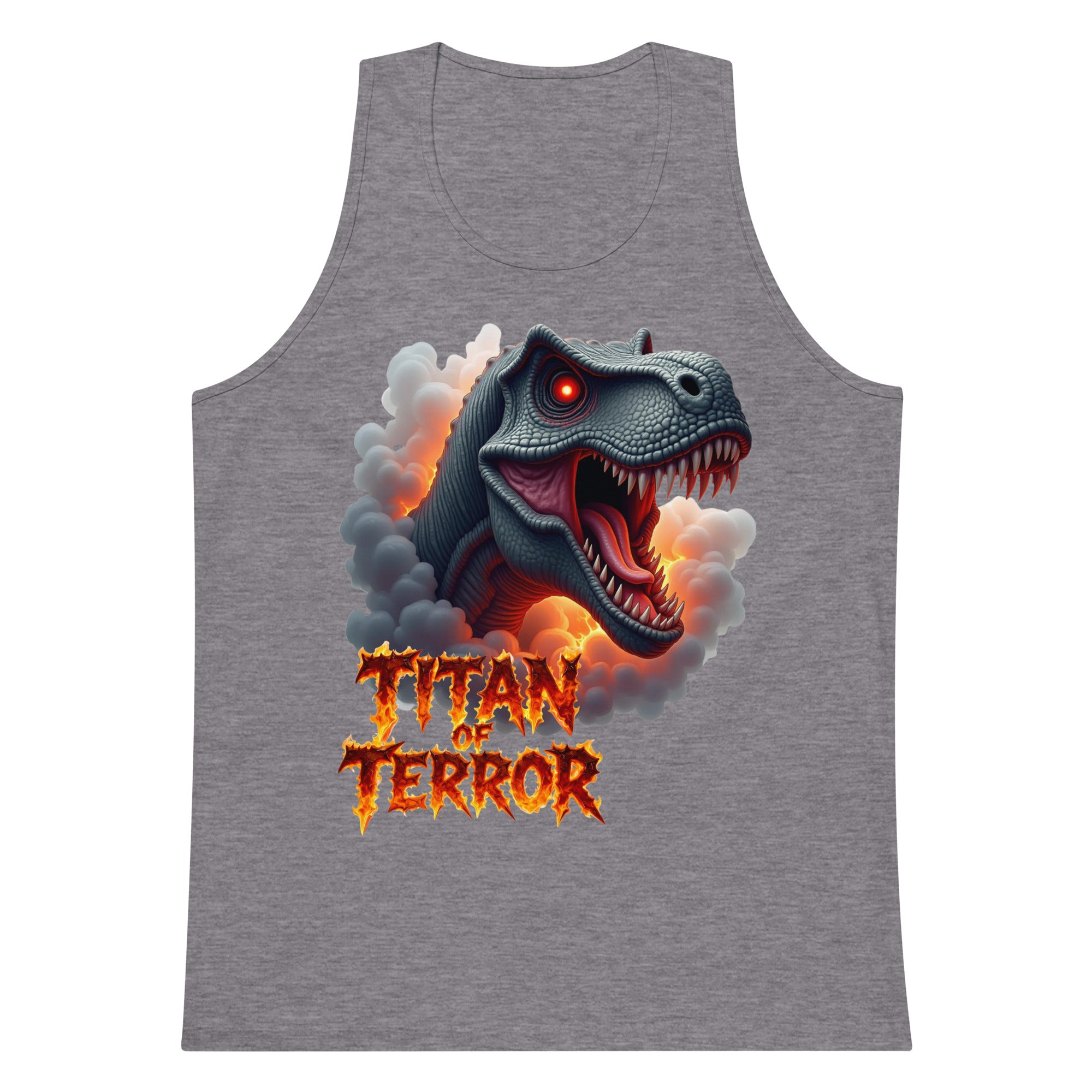 Men’s premium tank top - Titan of Terror Men's Premium Tank – Primal Power for Elite Dominators by printfluence.net