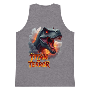 Men’s premium tank top - Titan of Terror Men's Premium Tank – Primal Power for Elite Dominators by printfluence.net