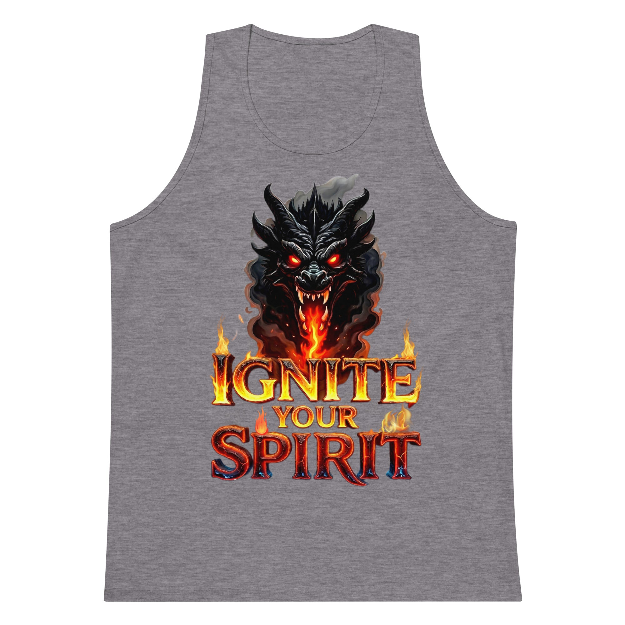 Men’s premium tank top - Ignite Elite Dragon Tank – Opulent Men's Premium Fire by printfluence.net