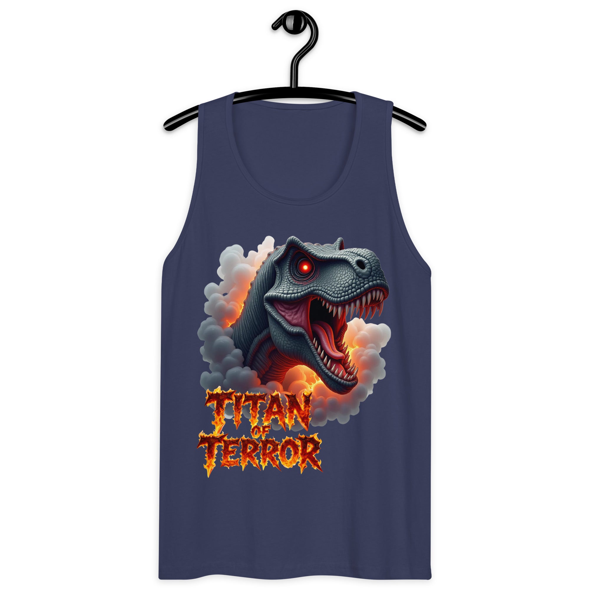 Men’s premium tank top - Titan of Terror Men's Premium Tank – Primal Power for Elite Dominators by printfluence.net