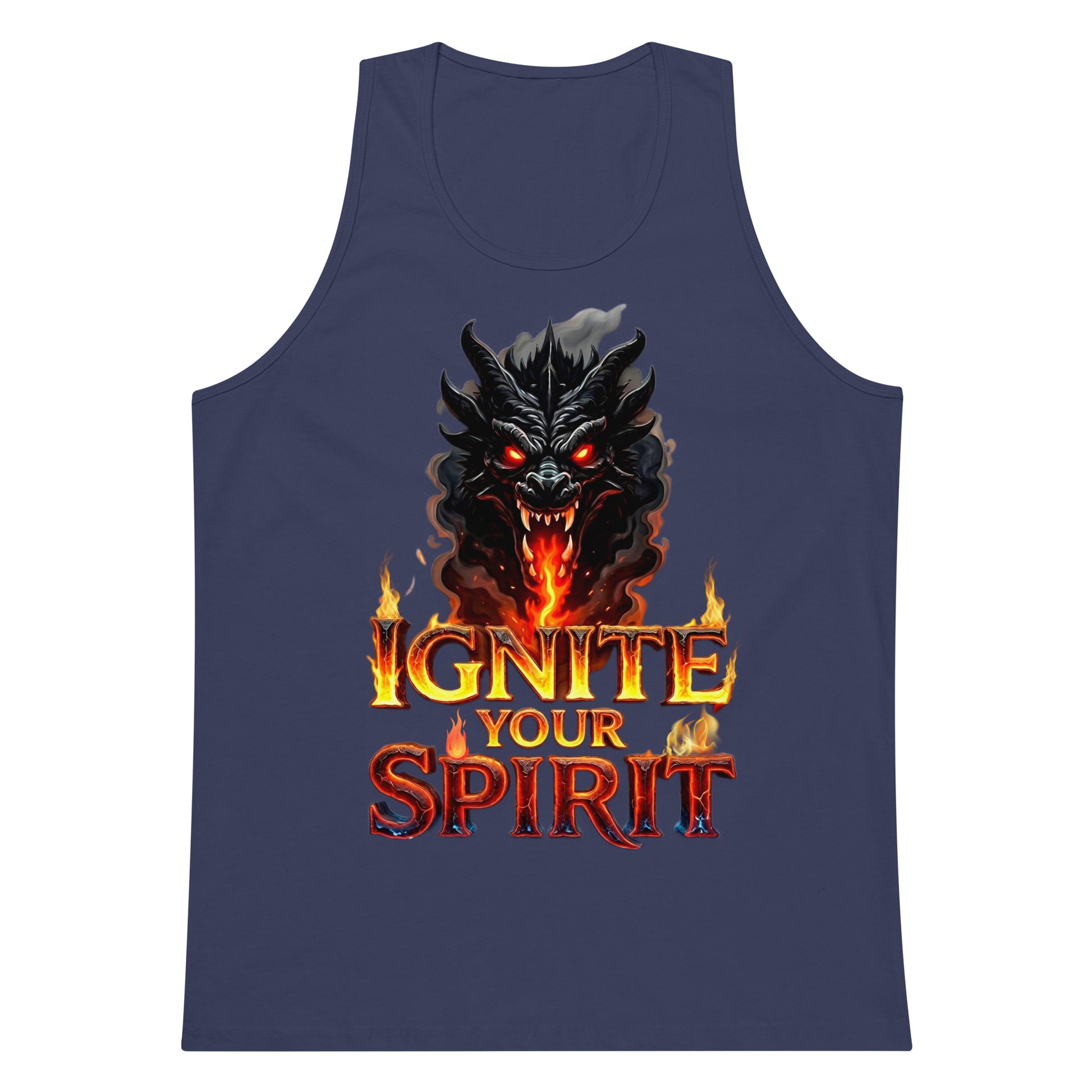 Men’s premium tank top - Ignite Elite Dragon Tank – Opulent Men's Premium Fire by printfluence.net