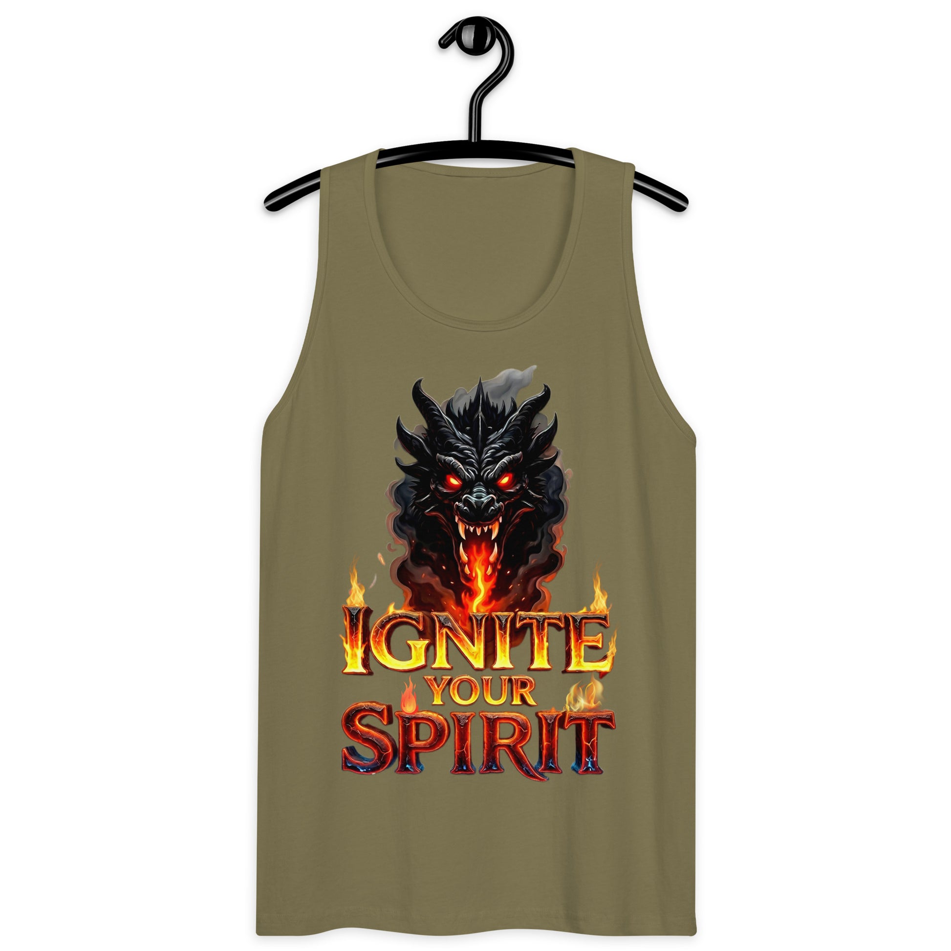 Men’s premium tank top - Ignite Elite Dragon Tank – Opulent Men's Premium Fire by printfluence.net
