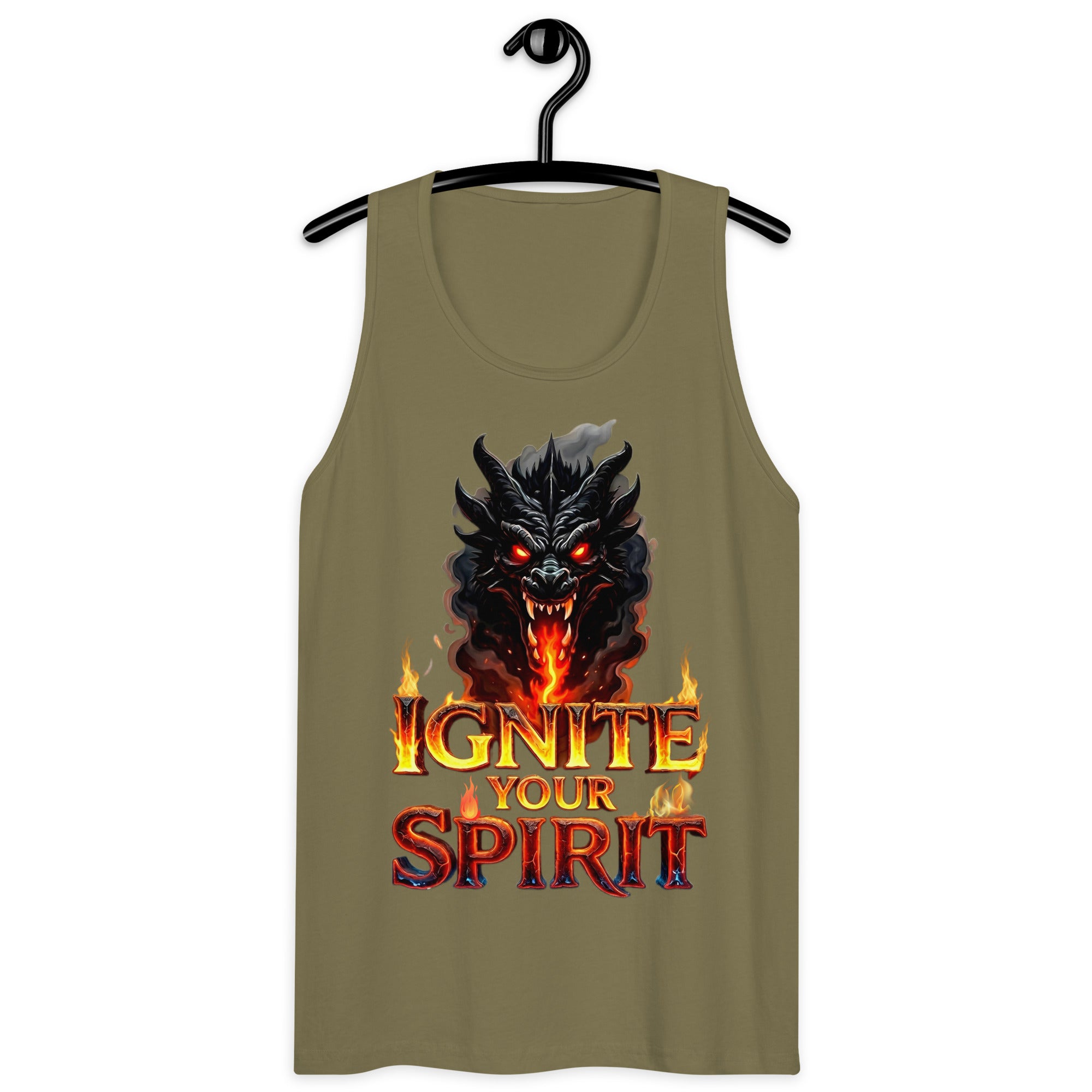 Men’s premium tank top - Ignite Elite Dragon Tank – Opulent Men's Premium Fire by printfluence.net